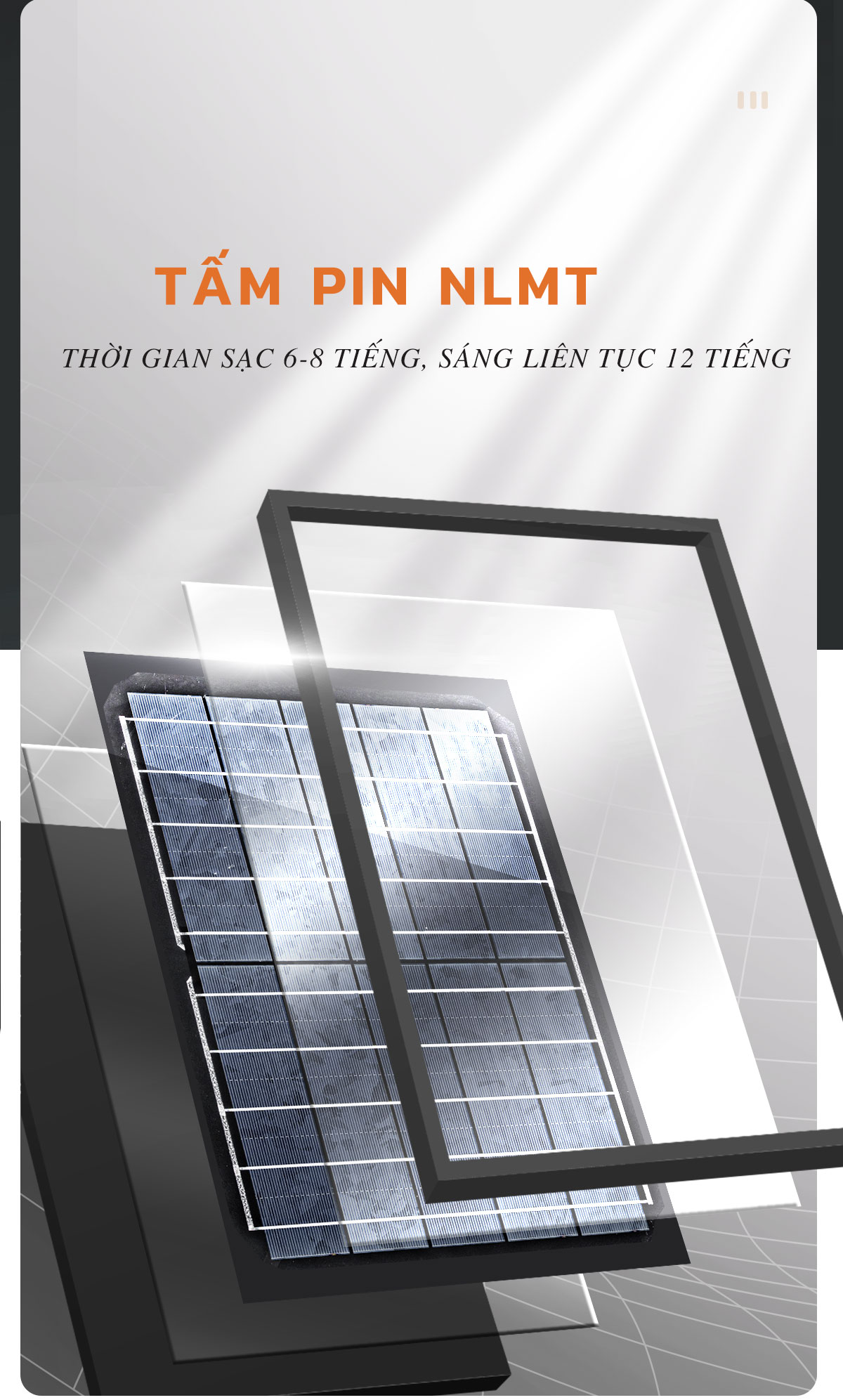 Mô tả Đèn LED Năng Lượng Mặt Trời Cầm Tay Đa Năng MODI SOLAR Đổi Màu Ánh Sáng, Nhỏ Gọn Tiện Lợi - 3