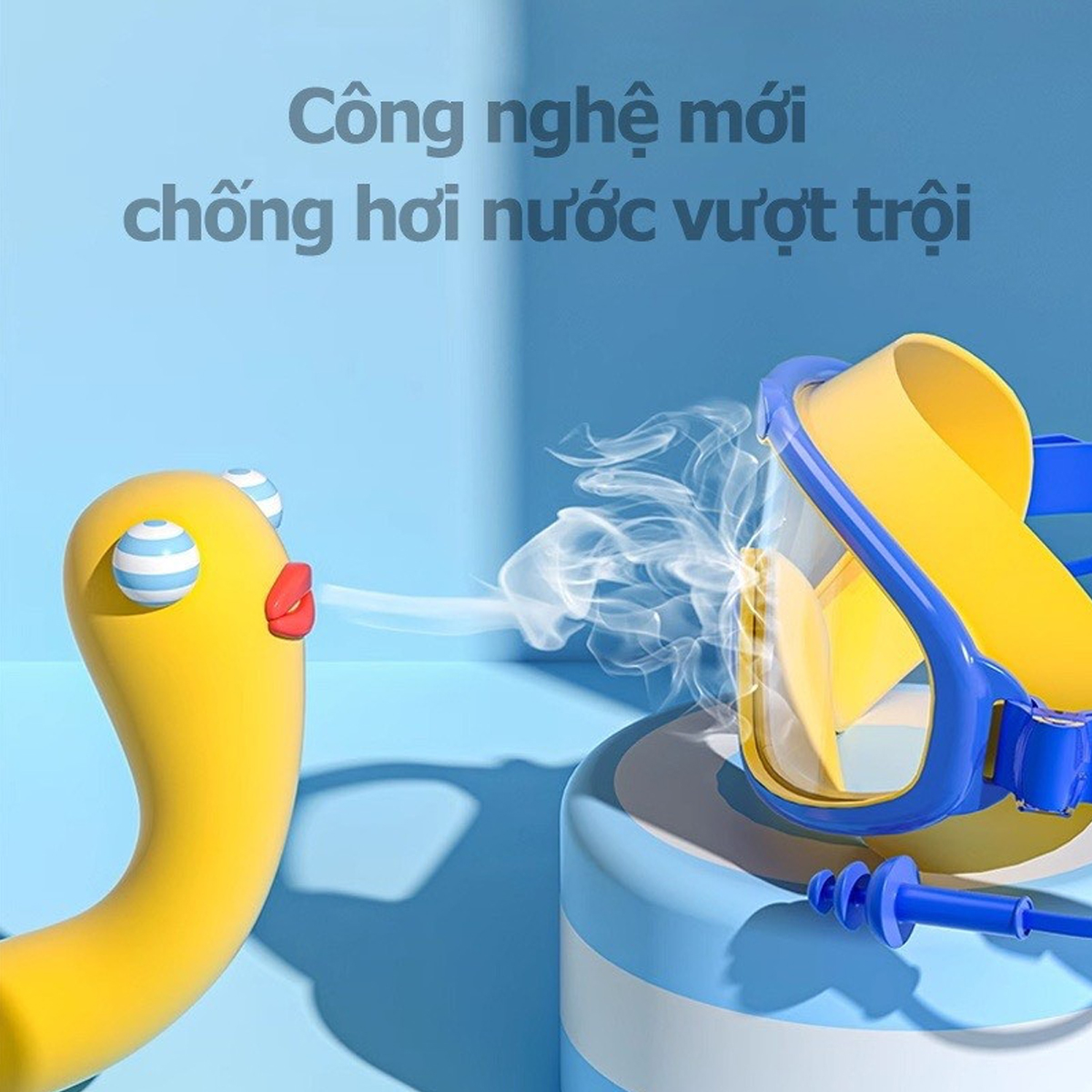 Mô tả Kính Bơi Trẻ Em 4-14t Có Nút Bịt Tai Khung Lớn Kính Bơi Góc Nhìn Rộng Chống Nước Chống Sương Mù Độ Nét Cao Hãng Amalife - 11