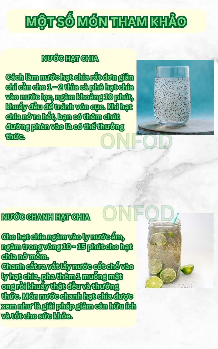 Mô tả Combo 2 yến mạch 1 hạt chia ONFOD ăn kiêng giảm cân ăn dặm cho bé mẹ bầu - 6
