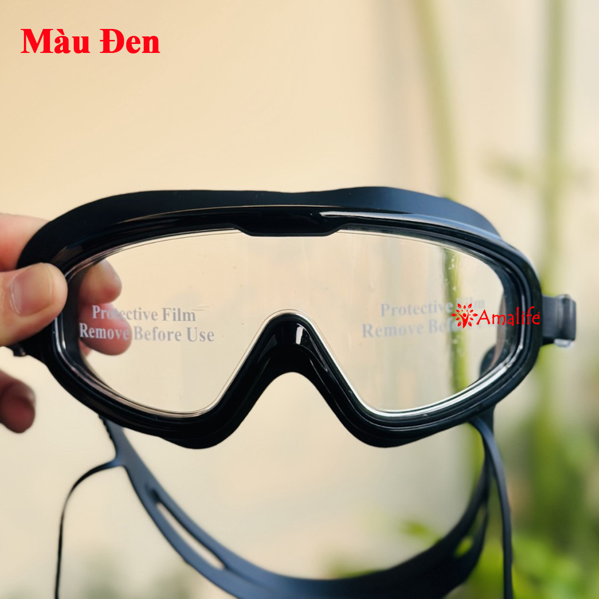 Mô tả Kính Bơi Trẻ Em Gọng Lớn Chống Sương Mù Không Thấm Nước Độ Nét Cao Cho Bé Từ 3-14 Tuổi Có Bịt Tai Chính Hãng Amalife - 3