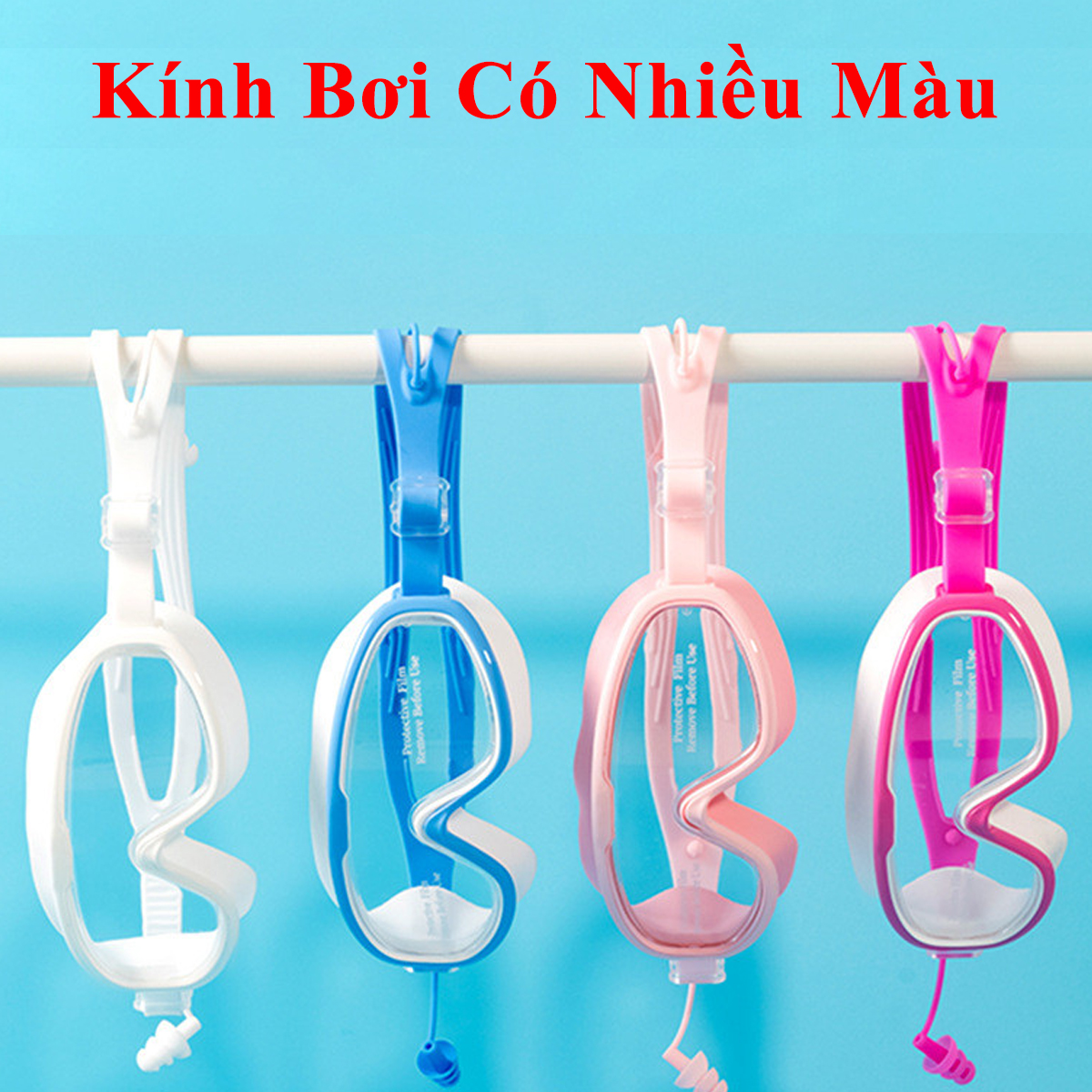 Mô tả Kính Bơi Trẻ Em Gọng Lớn Chống Sương Mù Không Thấm Nước Độ Nét Cao Cho Bé Từ 3-14 Tuổi Có Bịt Tai Chính Hãng Amalife - 11