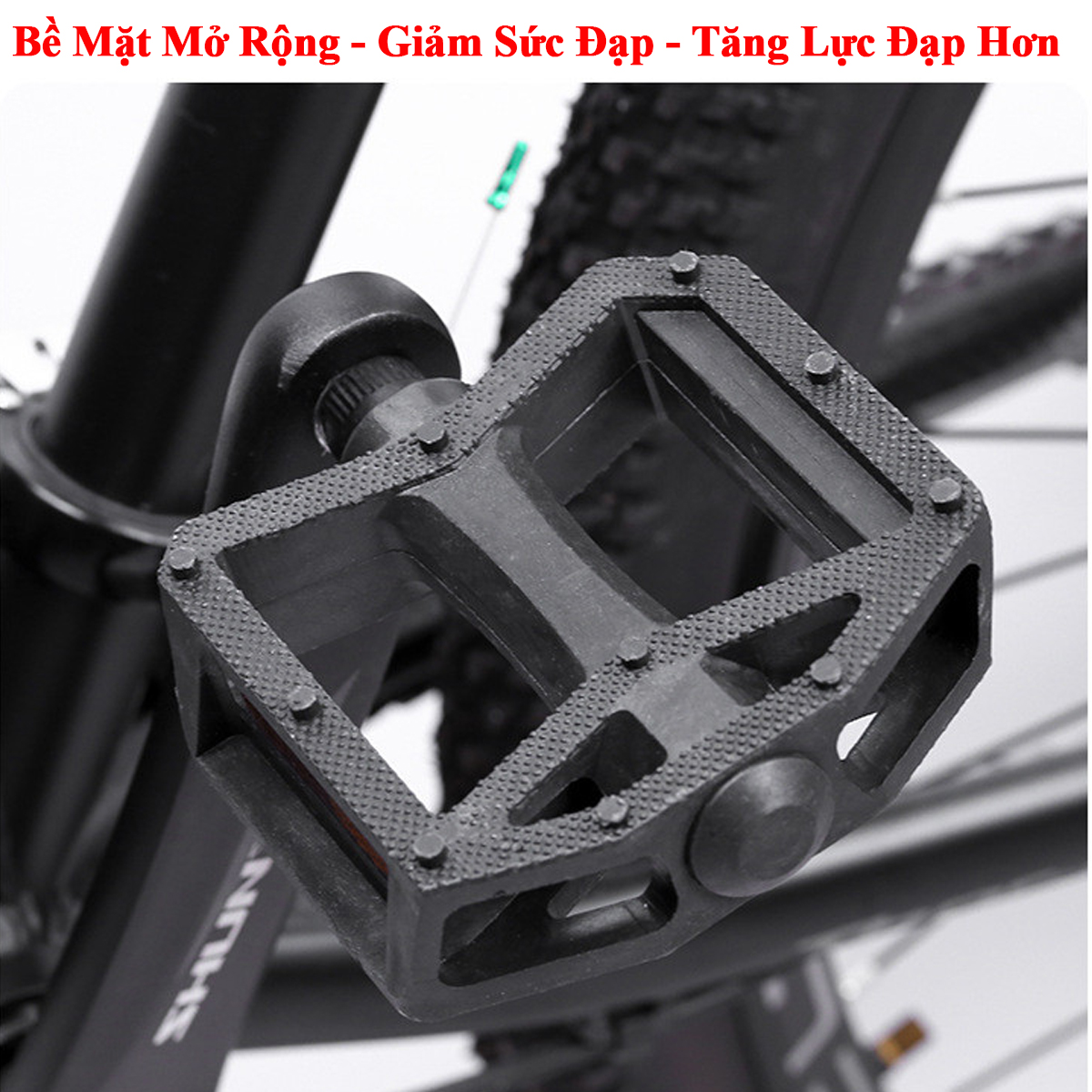 Mô tả Bàn Đạp Xe Đạp 1 Cặp (2 Chiếc) Pedal Cho Xe Đạp Thể Thao Bằng Nhựa Pedan Xe Đạp Chống Trượt Chính Hãng Amalife - 3