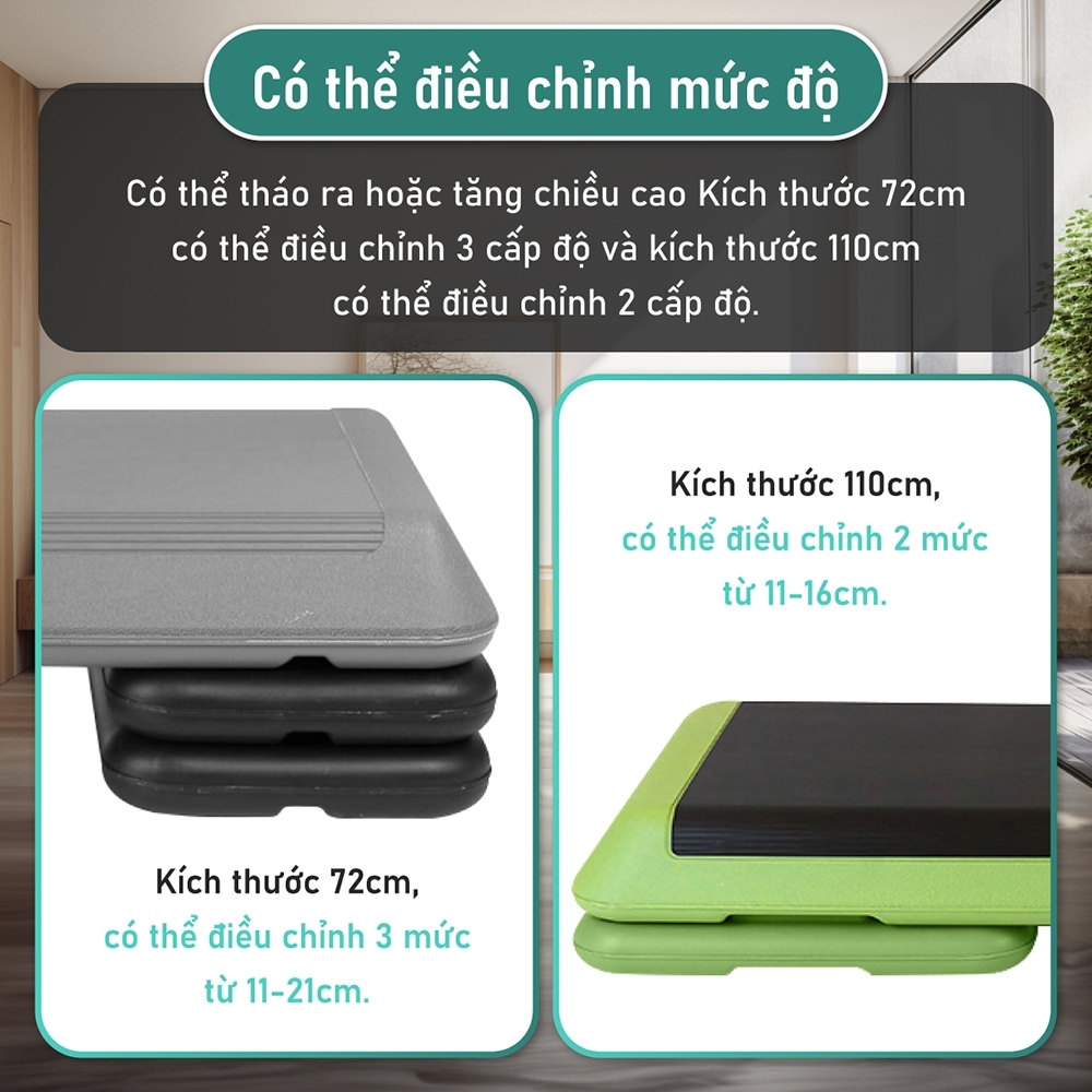 Mô tả [All 72cm BG -Bục tập aerobic dậm nhảy giảm cân toàn thân  thể dục thẩm mỹ điều chỉnh độ cao - 3