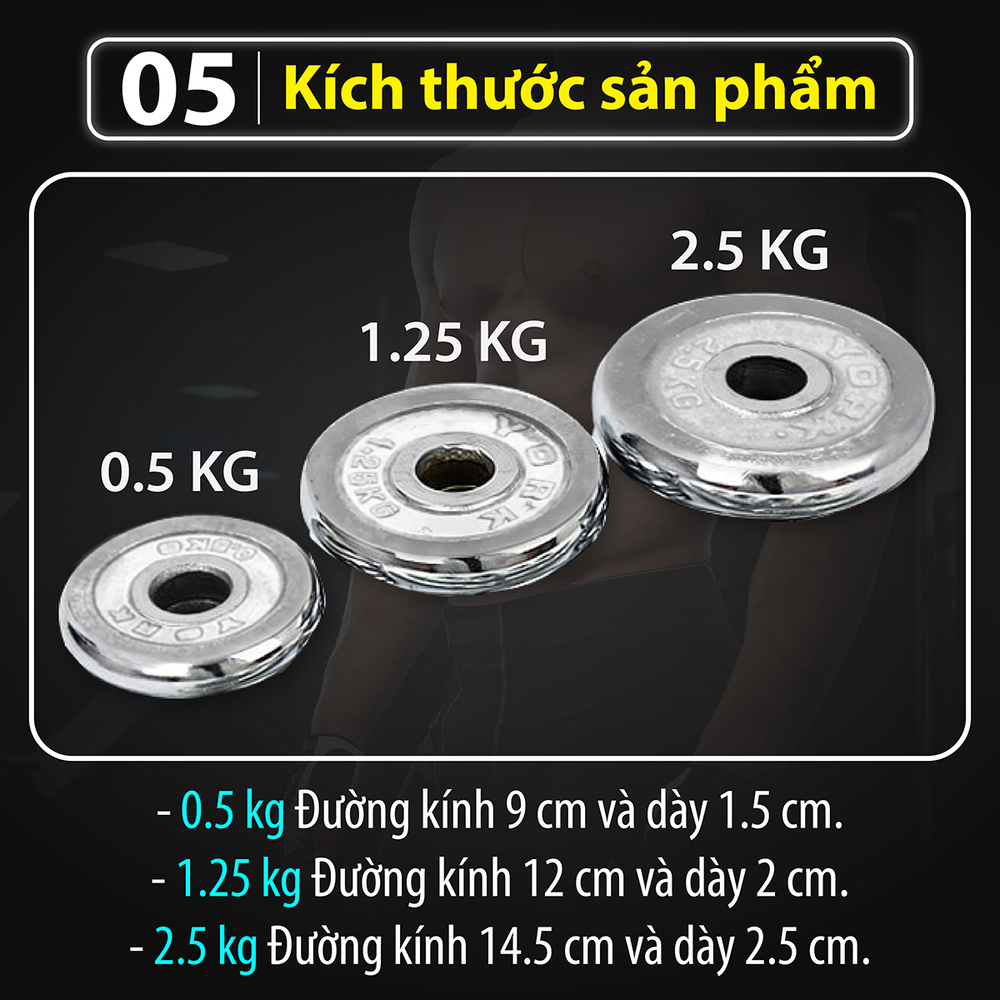 Mô tả BG Bộ tạ tay kim loại 30KG cao cấp đa năng điều chỉnh mới nhất - 6