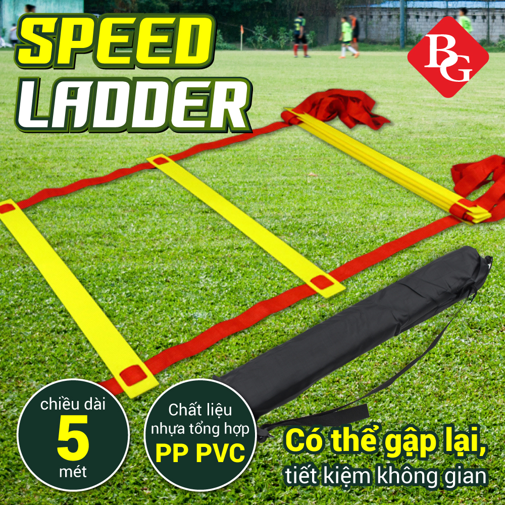 Mô tả BG- Thang dây(5 MÉT) tập luyện thể thao thể lực và tốc độ dài SPEED LADDER - 7