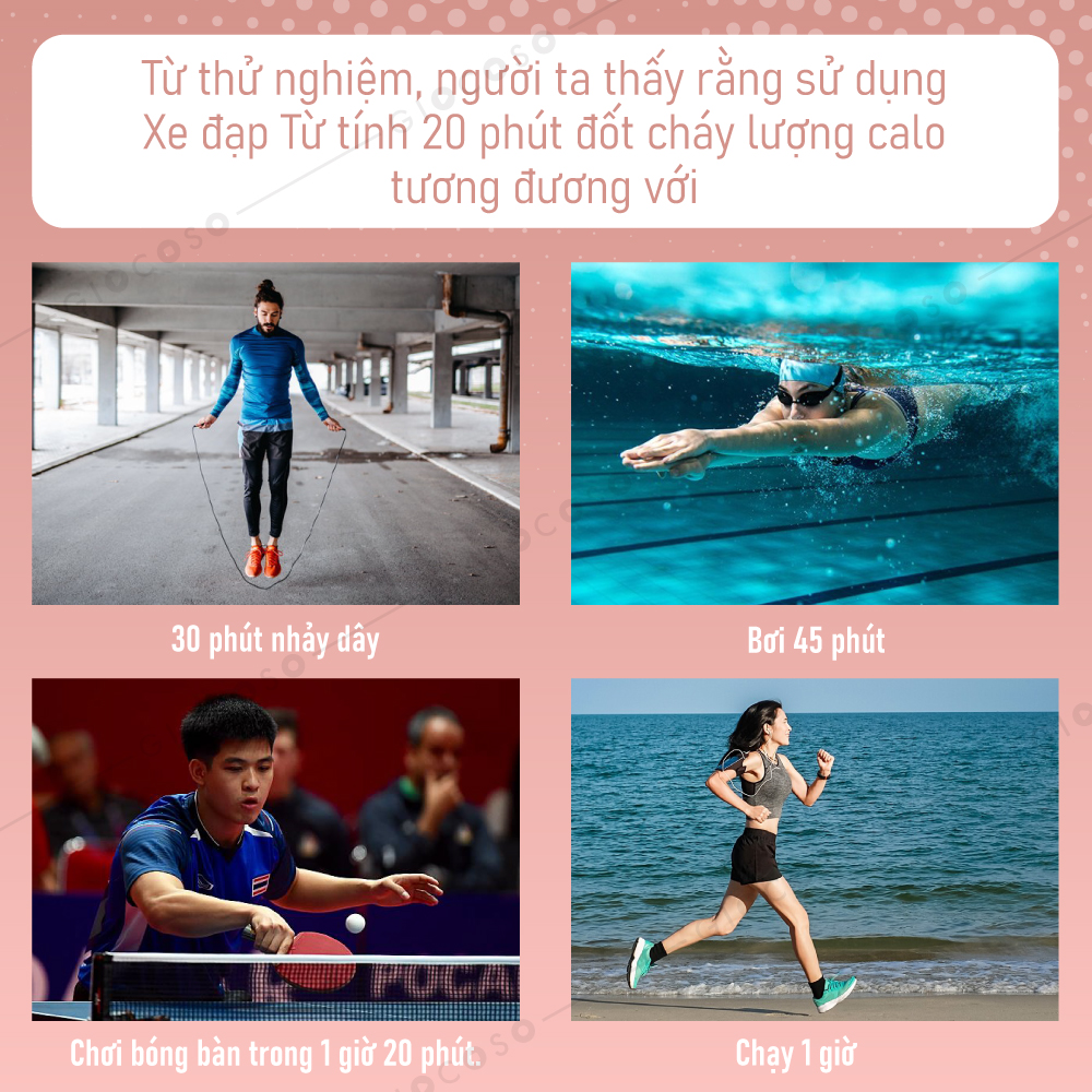 Mô tả BG -  Xe đạp tập thể dục, tập gym tại nhà dụng cụ tập gym đạp yên tĩnh tiện lợi nhỏ gọn - 10