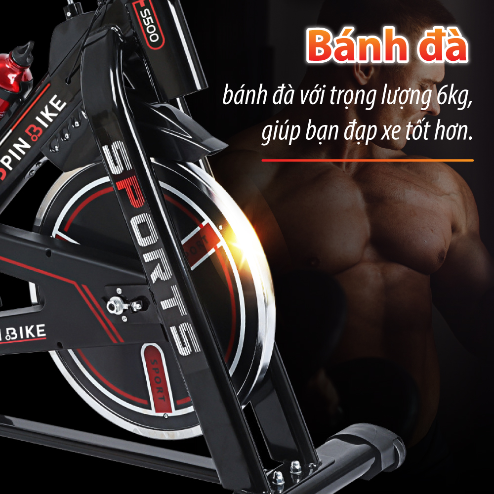Mô tả BG -  Xe đạp tập thể dục, tập gym tại nhà dụng cụ tập gym đạp yên tĩnh tiện lợi nhỏ gọn - 12