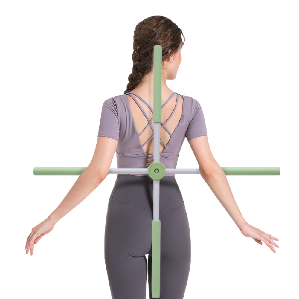 Mô tả GREEN -BG-Gậy Tập Lưng, Vai, Chống Gù, Uốn Thẳng Lưng, Gậy Tập Yoga Gậy Tập Yoga Bằng Thép Không Gỉ - 2