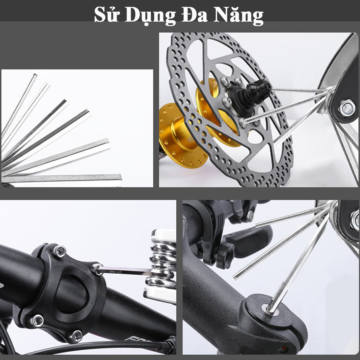 Mô tả Bộ Dụng Cụ Sửa Chữa Xe Đạp Đa Năng 15in1 Gấp Gọn Cầm Tay Tiện Dụng  15 Trong 1 Chính Hãng Amalife - 6