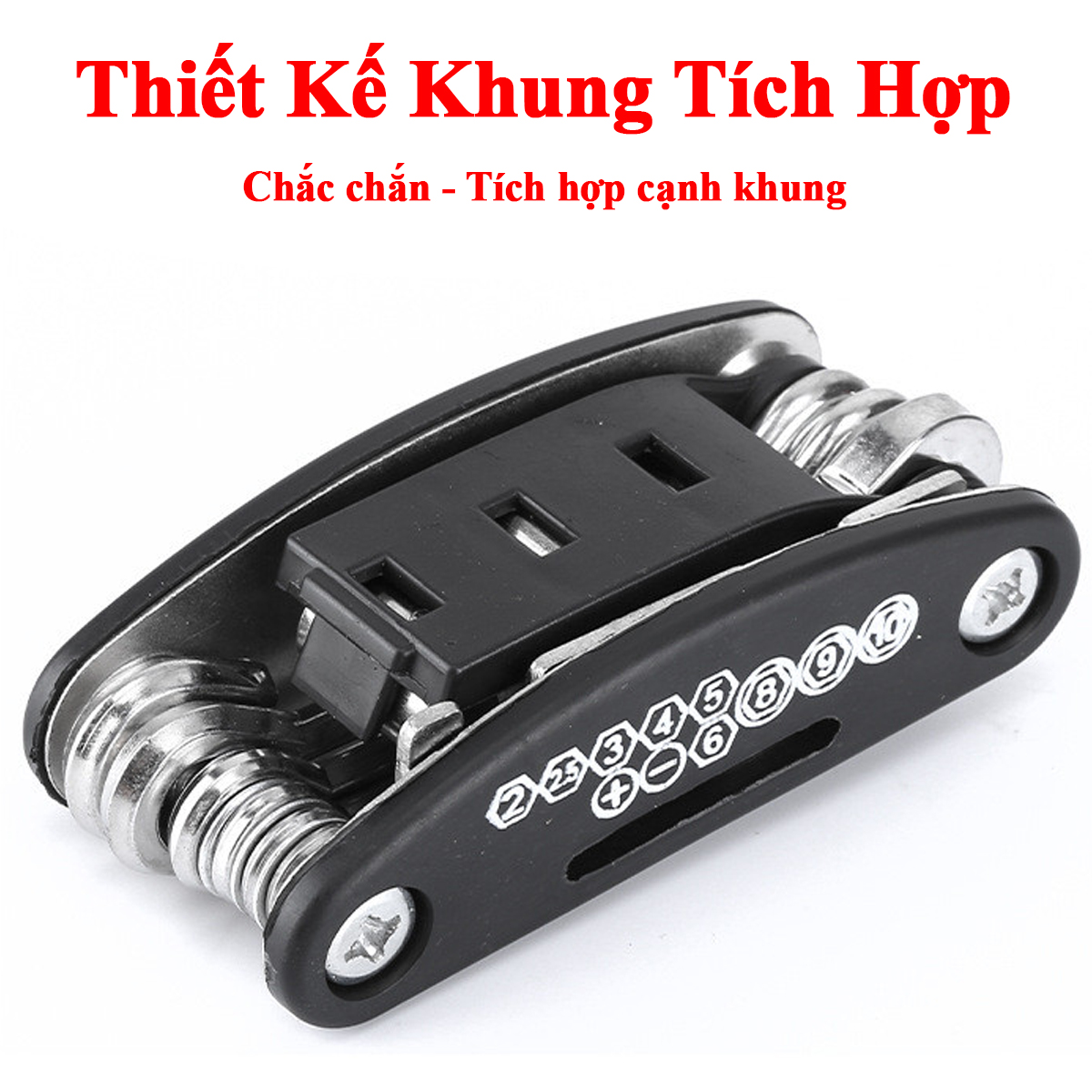 Mô tả Bộ Dụng Cụ Sửa Chữa Xe Đạp Đa Năng 15in1 Gấp Gọn Cầm Tay Tiện Dụng  15 Trong 1 Chính Hãng Amalife - 8