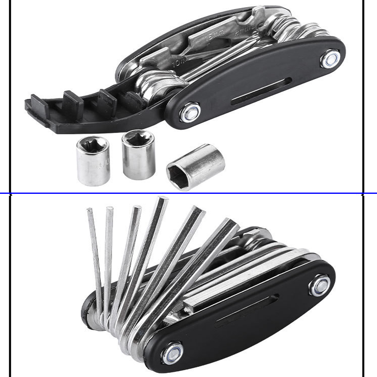 Mô tả Bộ Dụng Cụ Sửa Chữa Xe Đạp Đa Năng 15in1 Gấp Gọn Cầm Tay Tiện Dụng  15 Trong 1 Chính Hãng Amalife - 9