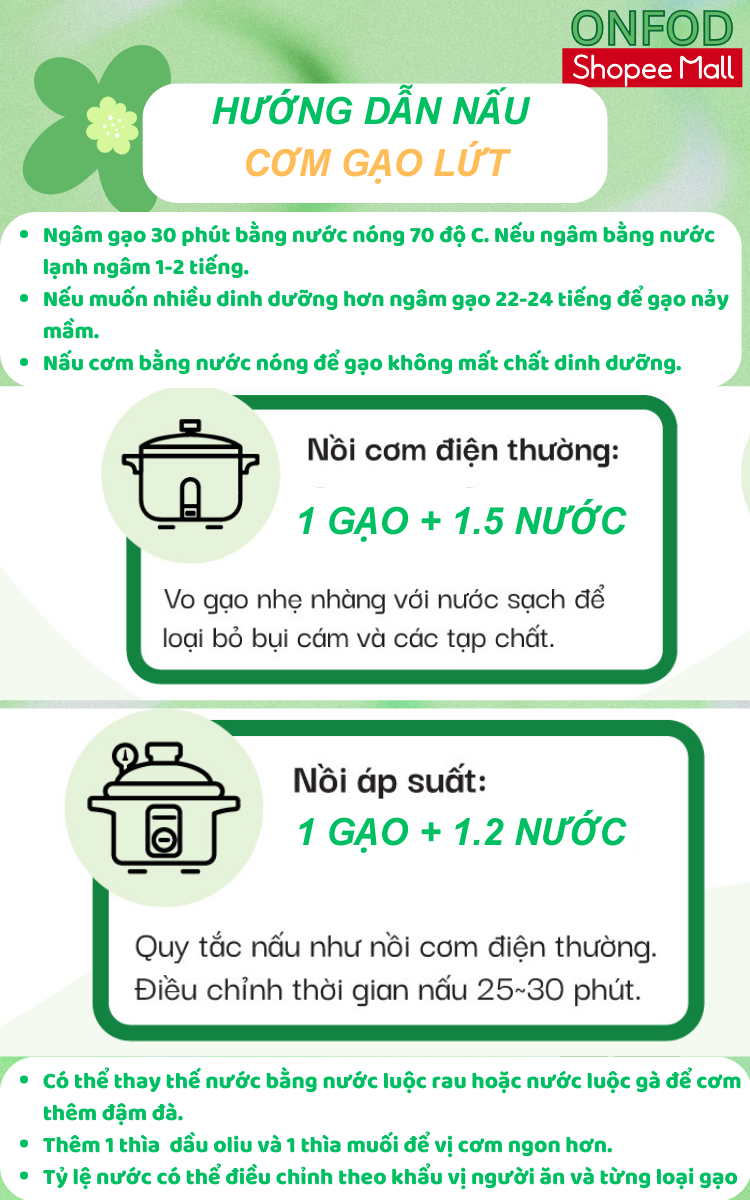 Mô tả COMBO 5KG Gạo lứt đen gạo st25 gạo séng cù gạo nhật dẻo ONFOD ăn dặm cho bé ăn kiêng giảm cân healthy - 1