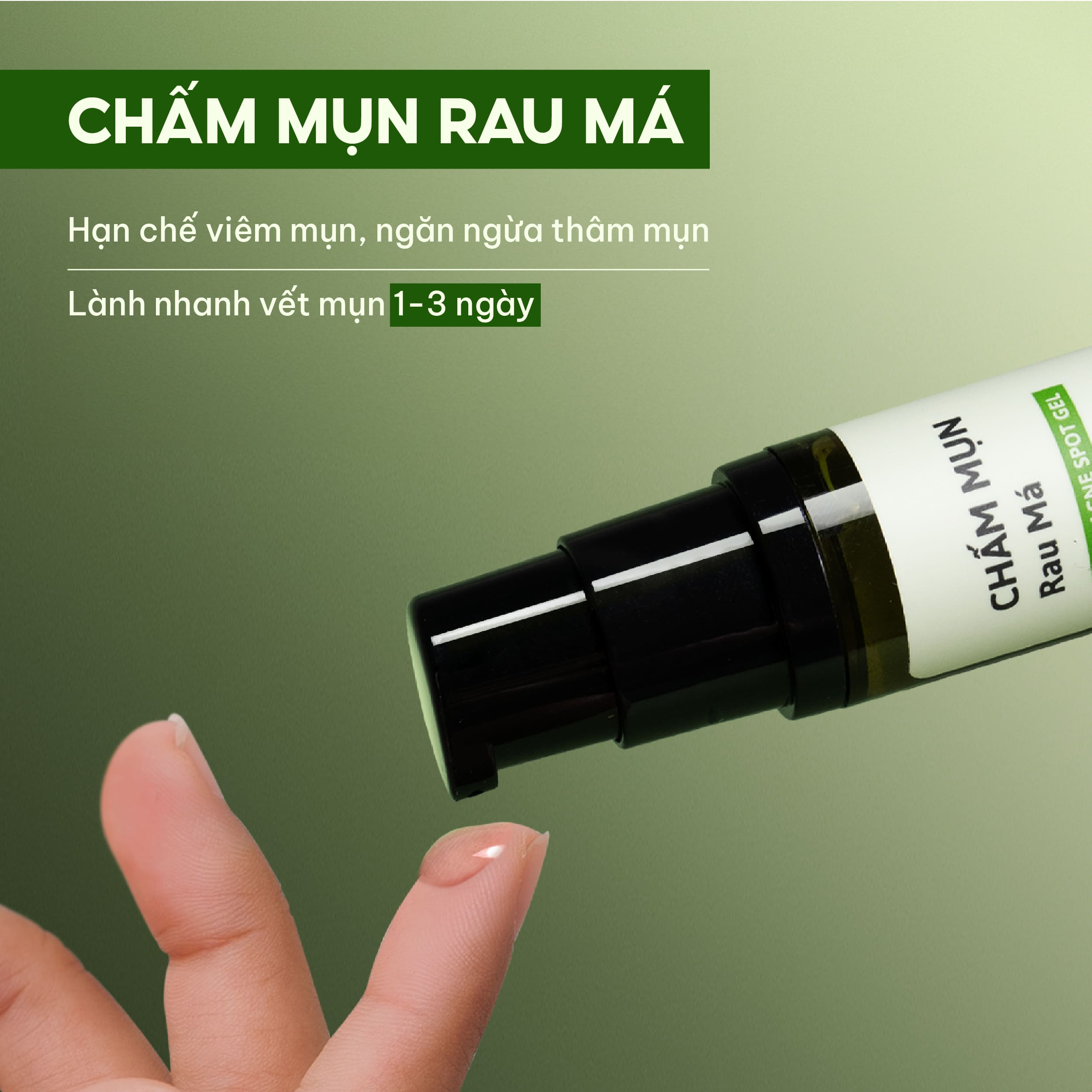 Mô tả Chấm Mụn Rau Má Giảm Mụn Và Mờ Thâm Cỏ Mềm 10g - 1