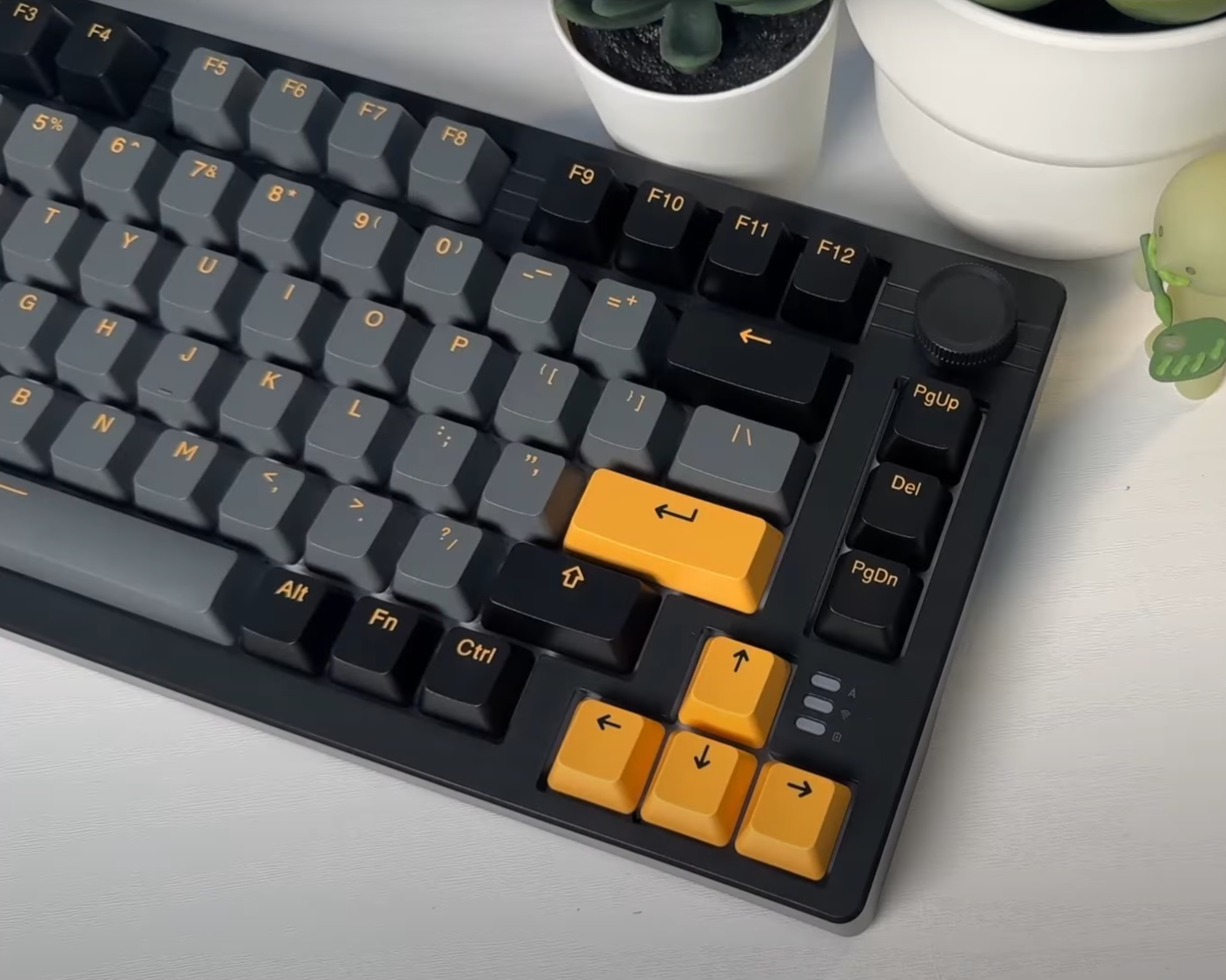 Mô tả Bàn phím cơ không dây DAREU EK75 PRO BLACK GOLDEN (Hotswap,Pin:3750mAh,Triple Mode,Gasket Mount,RGB) - 7