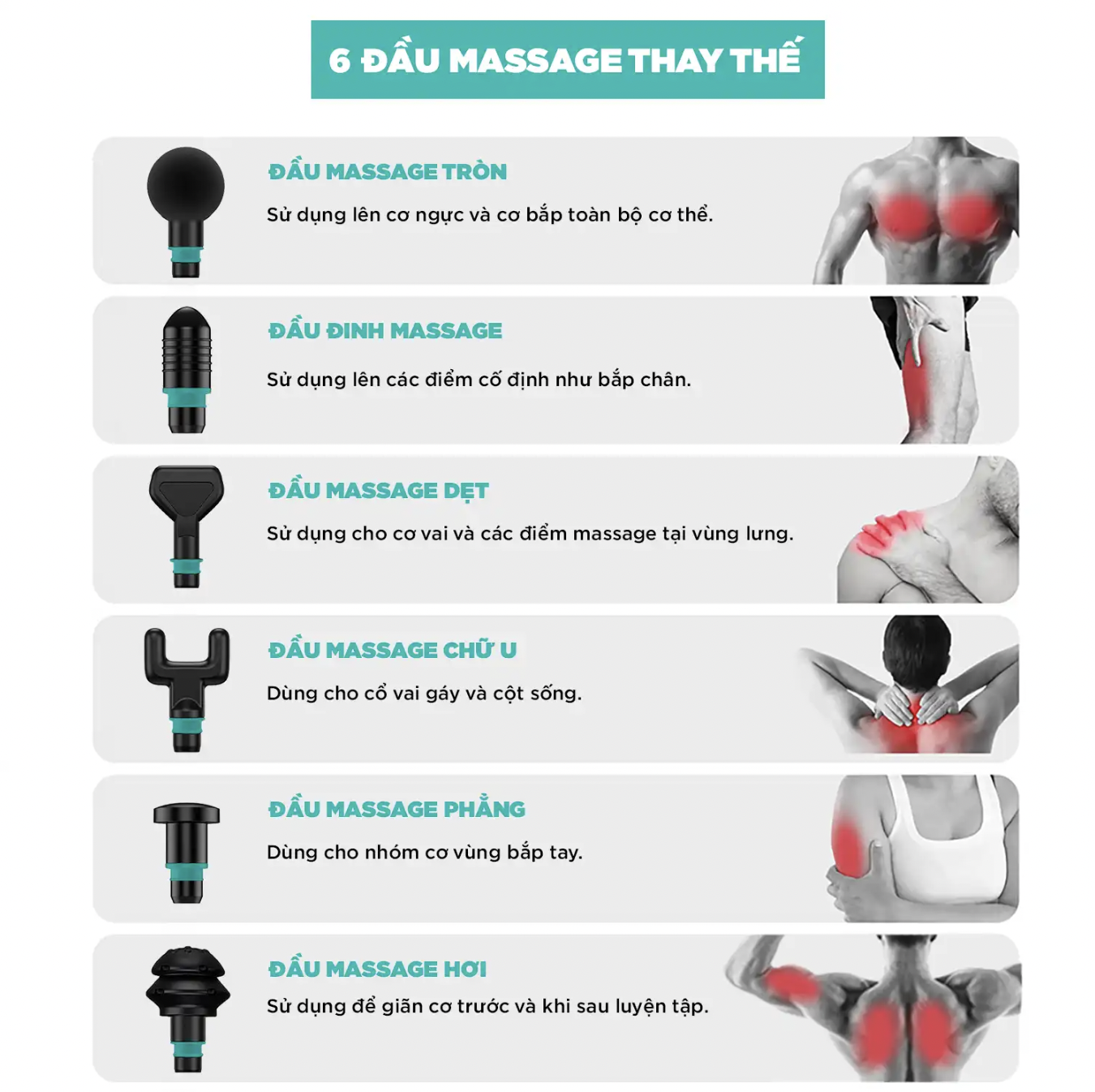 Mô tả Máy Massage Cầm Tay Cao Cấp KINGTECH KH-720PRO, 20 Cấp Độ, Hỗ Trợ Mát Xa Chuyên Sâu, Giảm Đau Cơ, Cứng Khớp - Chính Hãng - 8