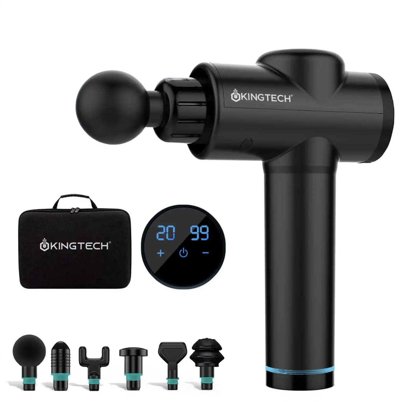 Mô tả Máy Massage Cầm Tay Cao Cấp KINGTECH KH-720PRO, 20 Cấp Độ, Hỗ Trợ Mát Xa Chuyên Sâu, Giảm Đau Cơ, Cứng Khớp - Chính Hãng - 11