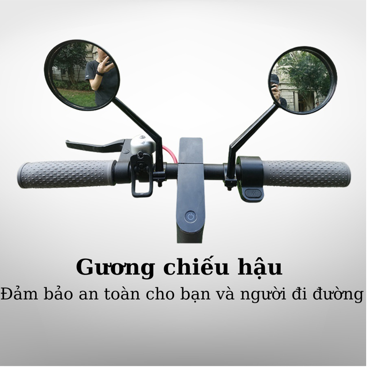 Mô tả Gương Xe Đạp Thể Thao Cổ Dài – Gương Cầu Lồi Xe Đạp Bản 8cm To Xoay 360 Độ Linh Hoạt ECO1 Chính Hãng Amalife - 2