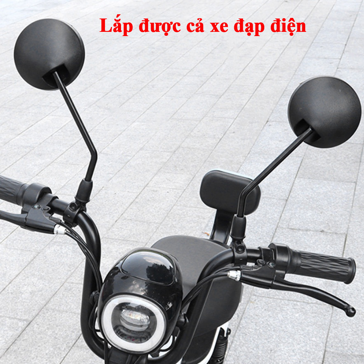 Mô tả Gương Xe Đạp Thể Thao Cổ Dài – Gương Cầu Lồi Xe Đạp Bản 8cm To Xoay 360 Độ Linh Hoạt ECO1 Chính Hãng Amalife - 4