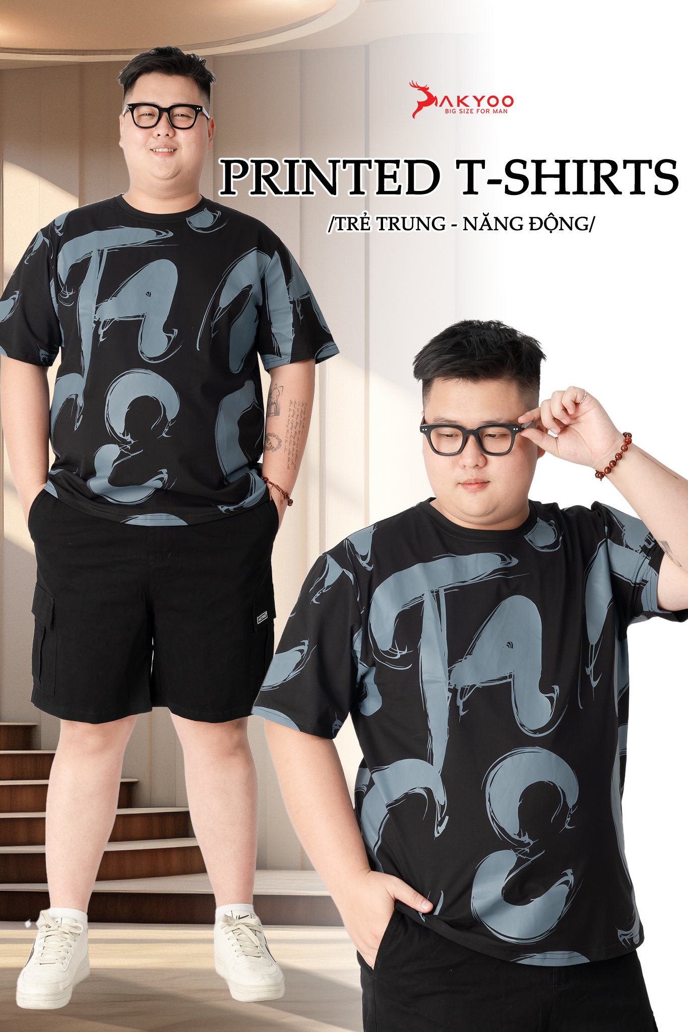 Mô tả Áo Thun Nam Bigsize 80-140kg AKYOO Cao Cấp, Chất Liệu Cotton Co Giãn, Thoáng Mát- AT DEN SP-AT THAN SP-AT CHIM-THAN - 4