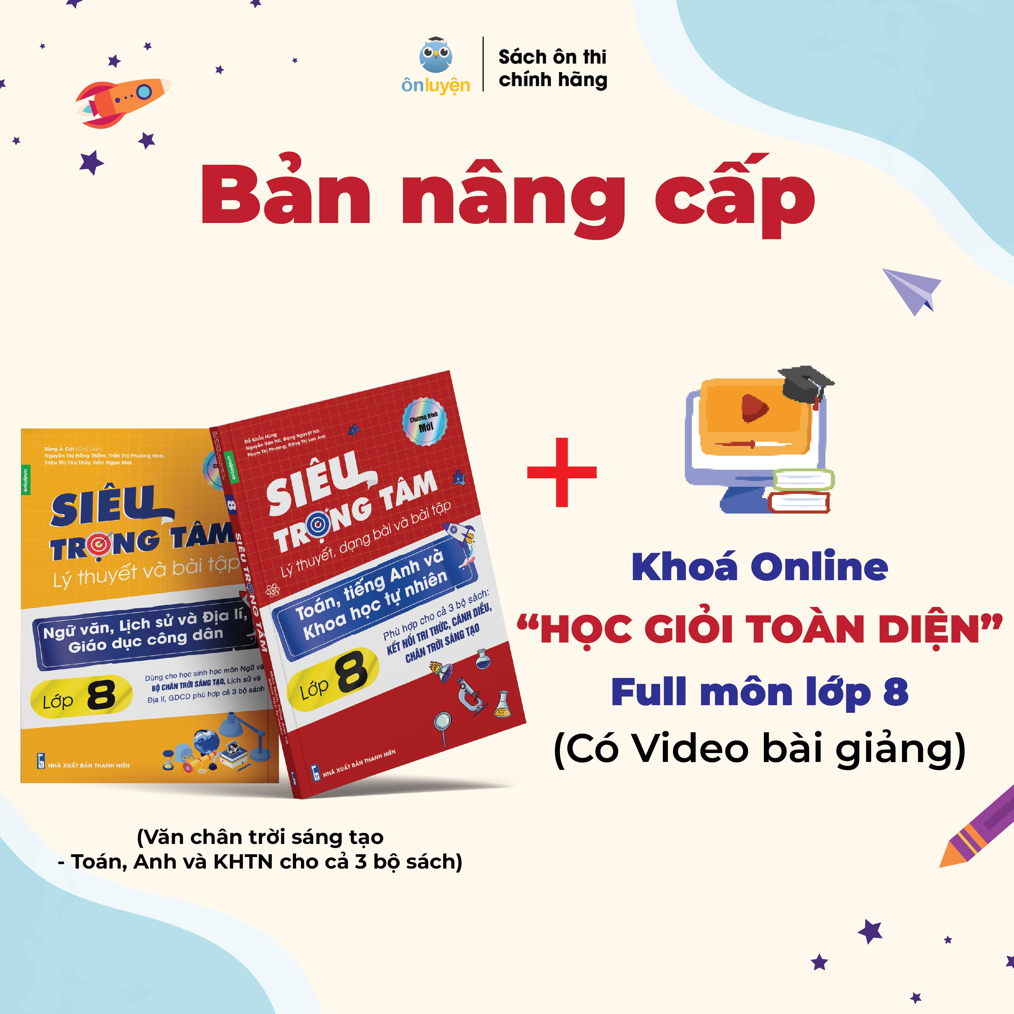Mô tả Lớp 8 (Bộ Chân Trời )- Combo 2 Sách Siêu trọng tâm TOÁN,TIẾNG ANH, KHTN và Văn,Khoa học xã hội lớp 8 - 2