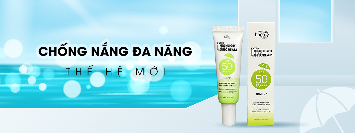 Kem chống nắng dạng gel RIORI HANA - EXTRA UV HIGHLIGHT GEL CREAM