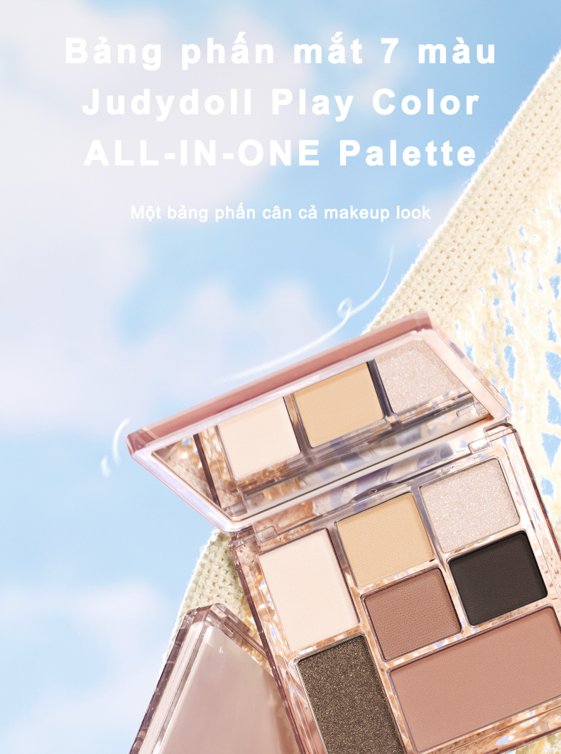 Bảng phấn mắt 7 màu JUDYDOLL Play Color ALL-IN-ONE Palette 8.5g ...