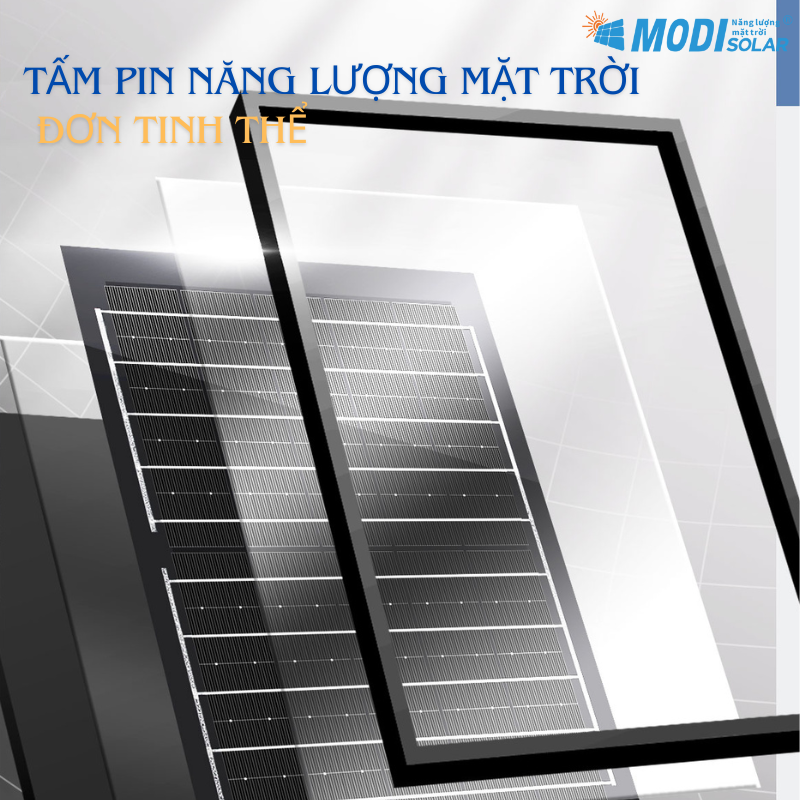 Mô tả Đèn Năng Lượng Mặt Trời Liền Thể, Đèn Cao Áp Cảm Biến MODI SOLAR Chống Nước Loại 300W, 400W, 500W - 4