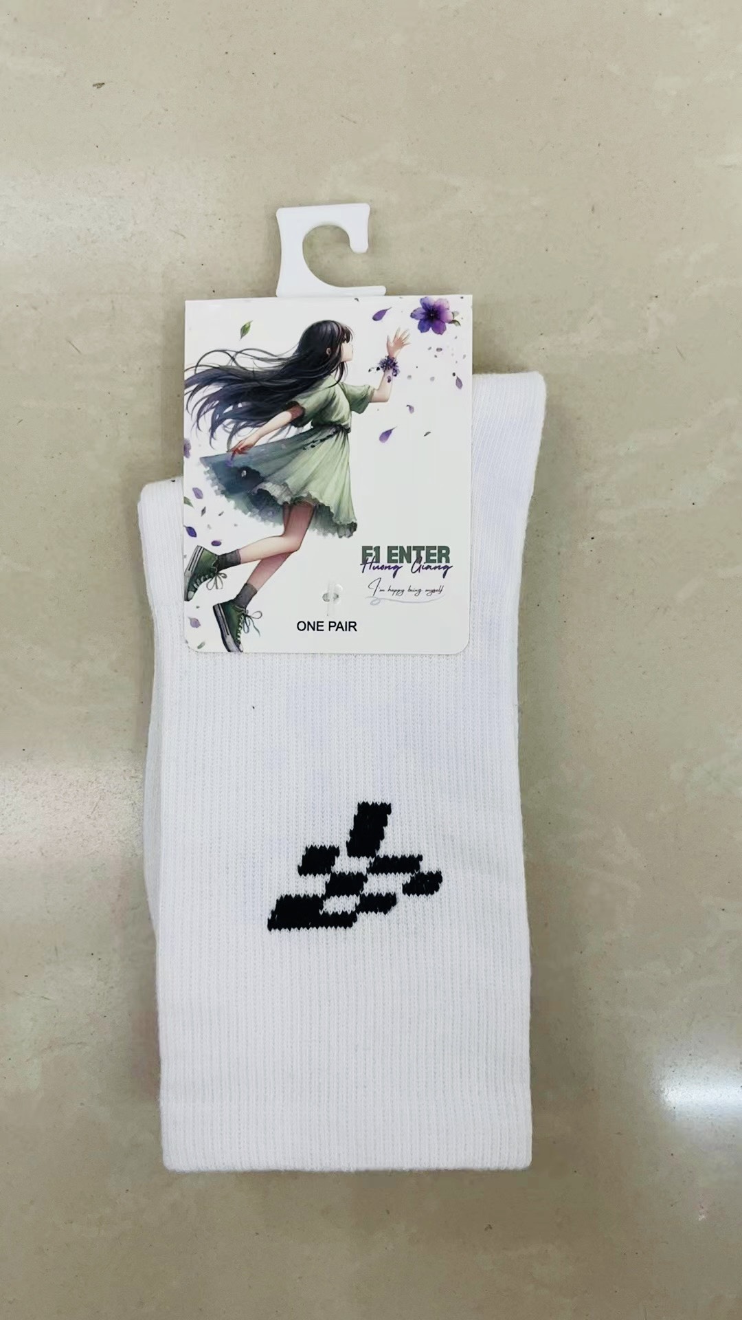 Mô tả Tất nam nữ F1 Enter chất liệu Cotton chính hãng - 2