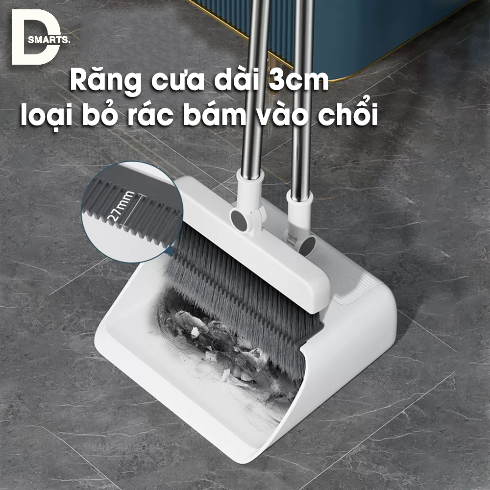 Bộ chổi quét nhà kèm hót rác 3 trong 1 đa năng, 1 chổi quét 1 hót rác 1 ...