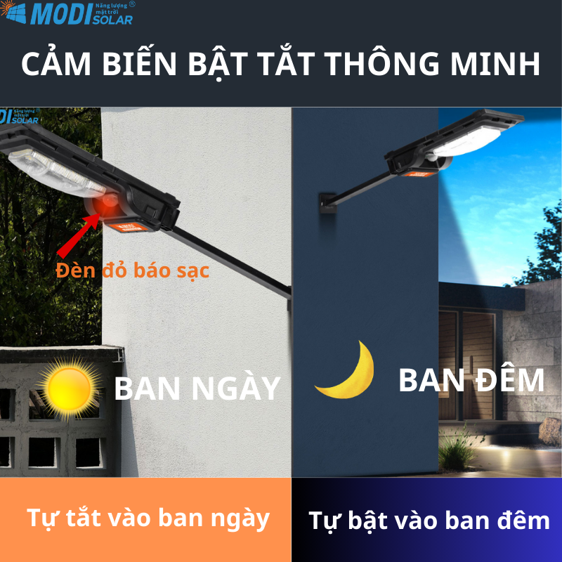 Mô tả Đèn Năng Lượng Mặt Trời MODI SOLAR Siêu Sáng Loại Đèn Đường Thế Hệ Mới 50T Bảo Hành 2 NĂM - 2