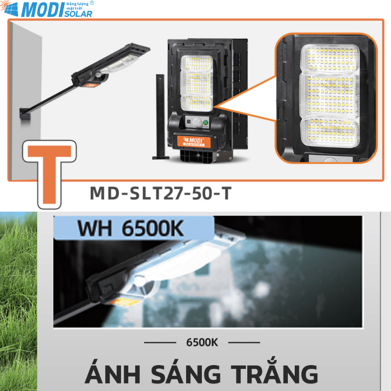 Mô tả Đèn Năng Lượng Mặt Trời MODI SOLAR Siêu Sáng Loại Đèn Đường Thế Hệ Mới 50T Bảo Hành 2 NĂM - 3