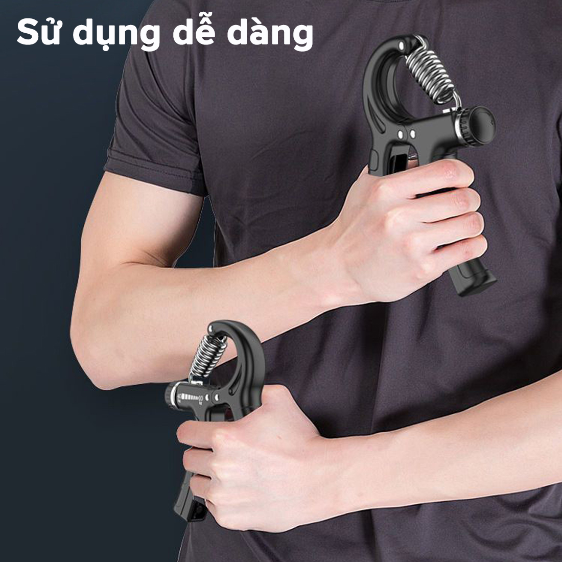 Mô tả COMBO Kìm Bóp Tay Đếm Số 5 – 60kg và Dây Nhảy Lõi Thép Cao Cấp Chính Hãng Amalife - 7