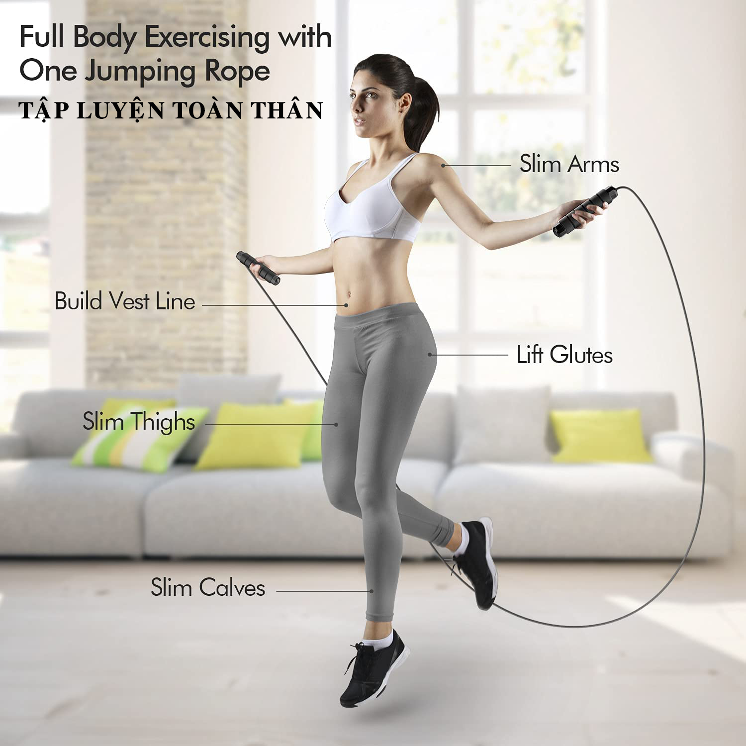 Mô tả COMBO Kìm Bóp Tay Đếm Số 5 – 60kg và Dây Nhảy Lõi Thép Cao Cấp Chính Hãng Amalife - 10