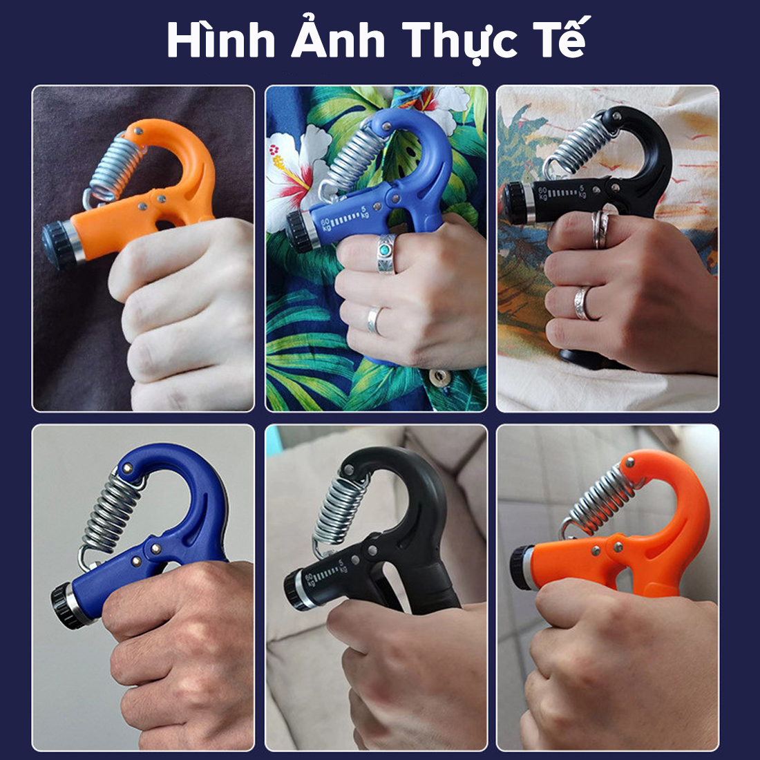 Mô tả COMBO Kìm Bóp Tay Đếm Số 5 – 60kg và Dây Nhảy Lõi Thép Cao Cấp Chính Hãng Amalife - 12