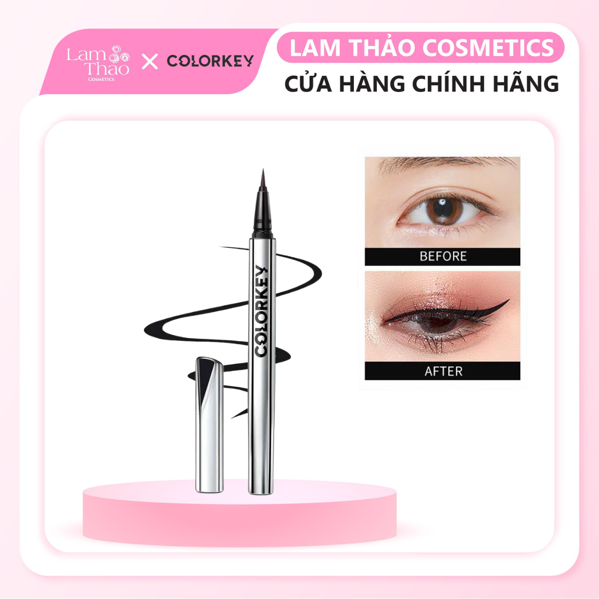 Bút Kẻ Mắt Lâu Trôi Colorkey Floating Color Liquid Eyeliner | Shopee ...