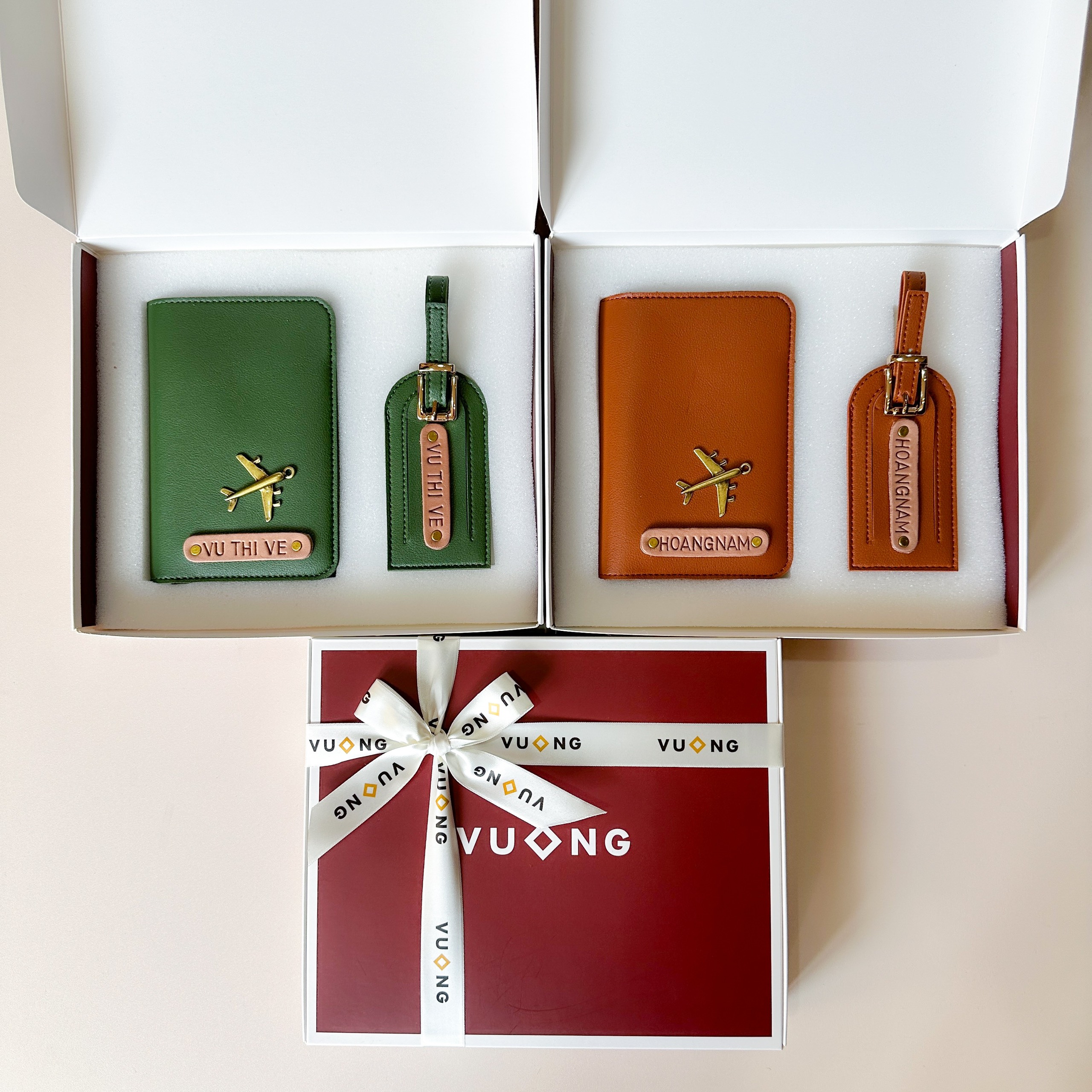 Mô tả Passport cover Vuông Shop®️ da p.u 2 lớp kèm tag hành lý - 5