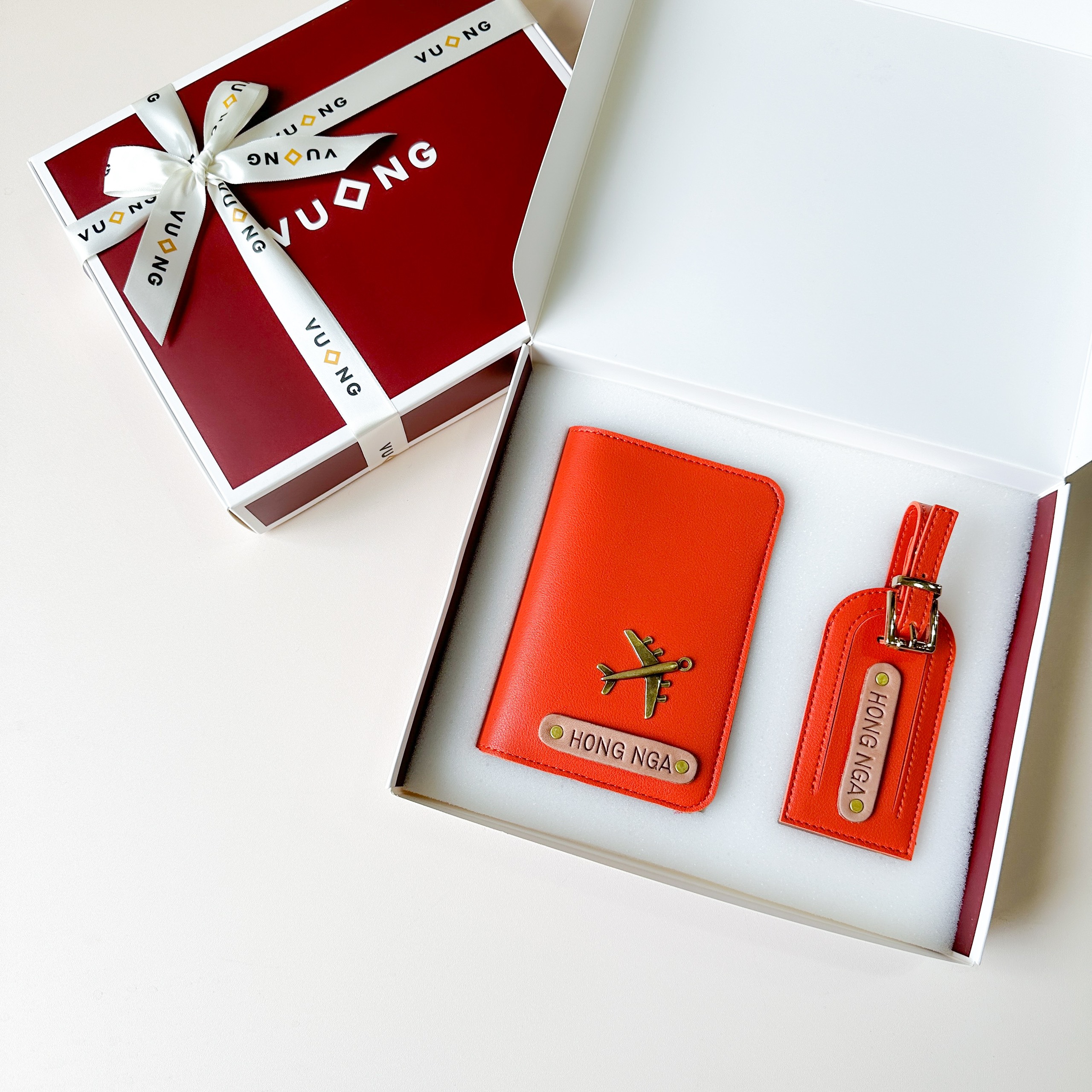 Mô tả Passport cover Vuông Shop®️ da p.u 2 lớp kèm tag hành lý - 7