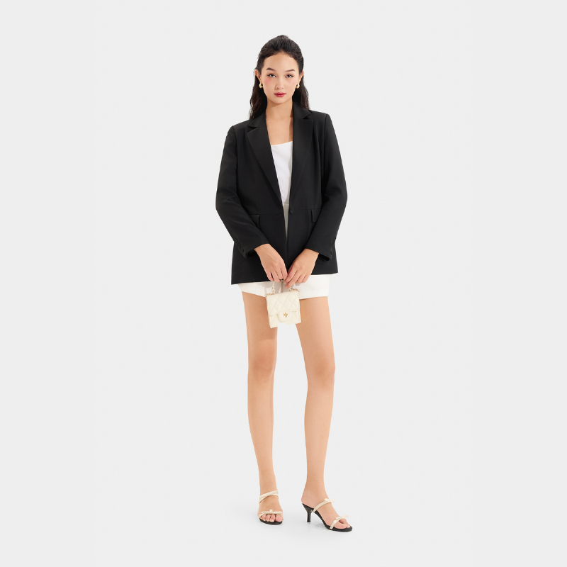 Mô tả Áo Blazer/Khoác Nữ MARC FASHION Form Cơ Bản Tay Dài 2 Túi - CBMH042124 - 8