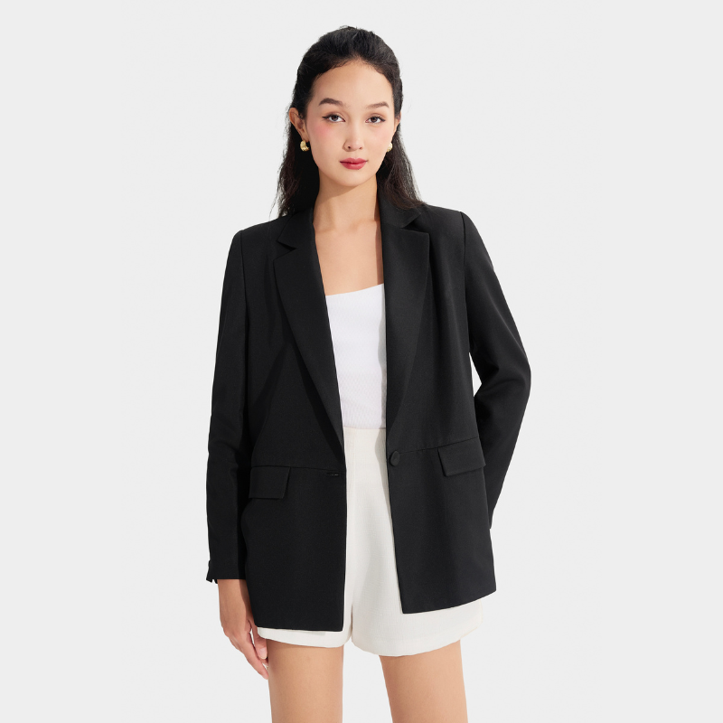 Mô tả Áo Blazer/Khoác Nữ MARC FASHION Form Cơ Bản Tay Dài 2 Túi - CBMH042124 - 9