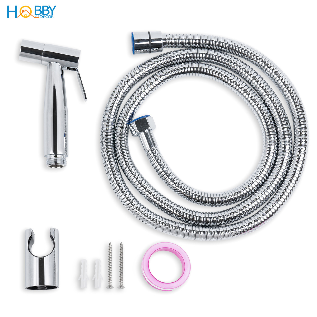 Mô tả Vòi xịt rửa vệ sinh inox 304 bóng dây cấp 1.5m Hobby home decor VSR10 - 2