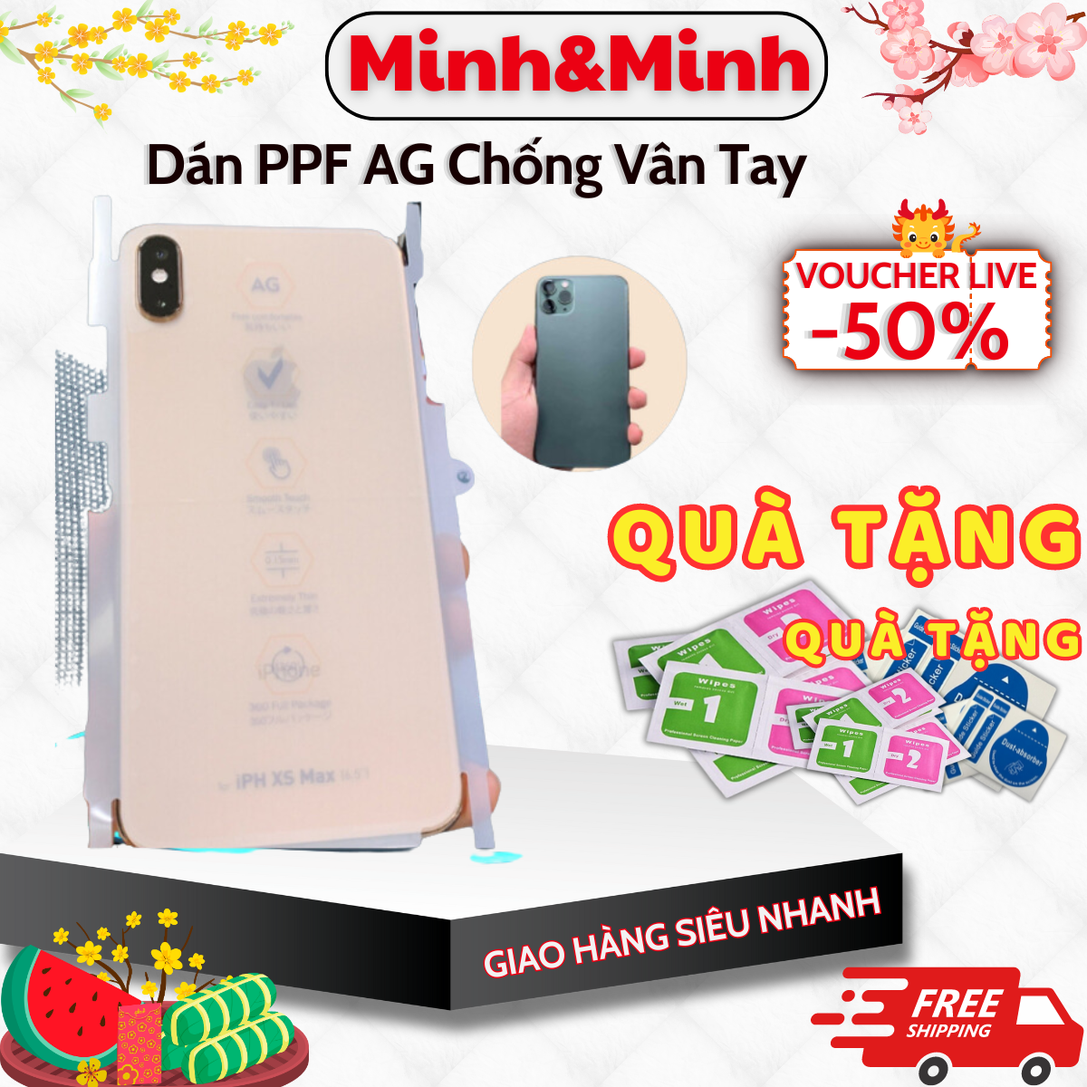 Mô tả Dán lưng iphone PPF AG KTM nhám chống vân tay dành cho ip 11 12 13 14 Promax,chống xước, chống trơn cho điện thoại - 1