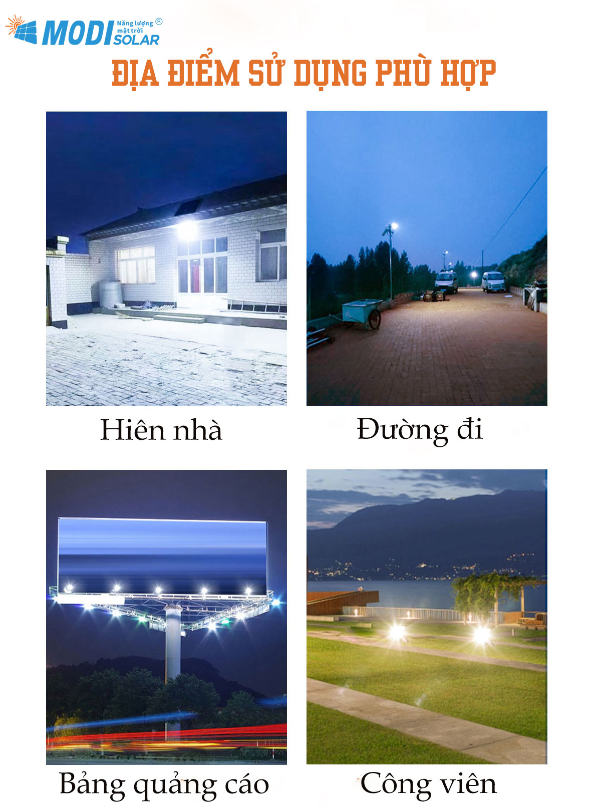 Mô tả Đèn Led Năng Lượng Mặt Trời MODI SOLAR PT20 200W 300W 400W Với 3 Chế Độ Ánh Sáng và Điều Khiển từ Xa - 7