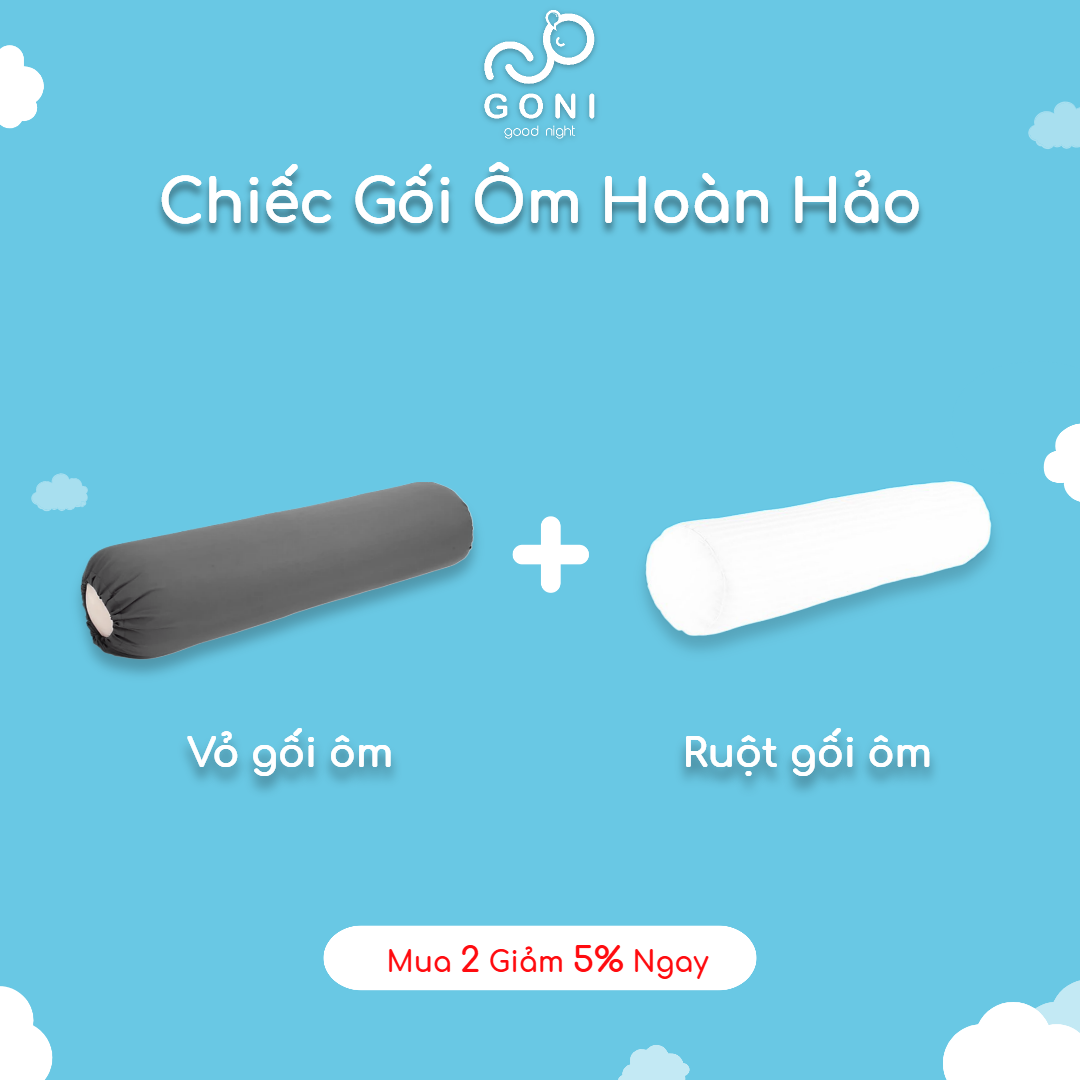 Mô tả Vỏ gối ôm tici GONI Đủ Màu - 5