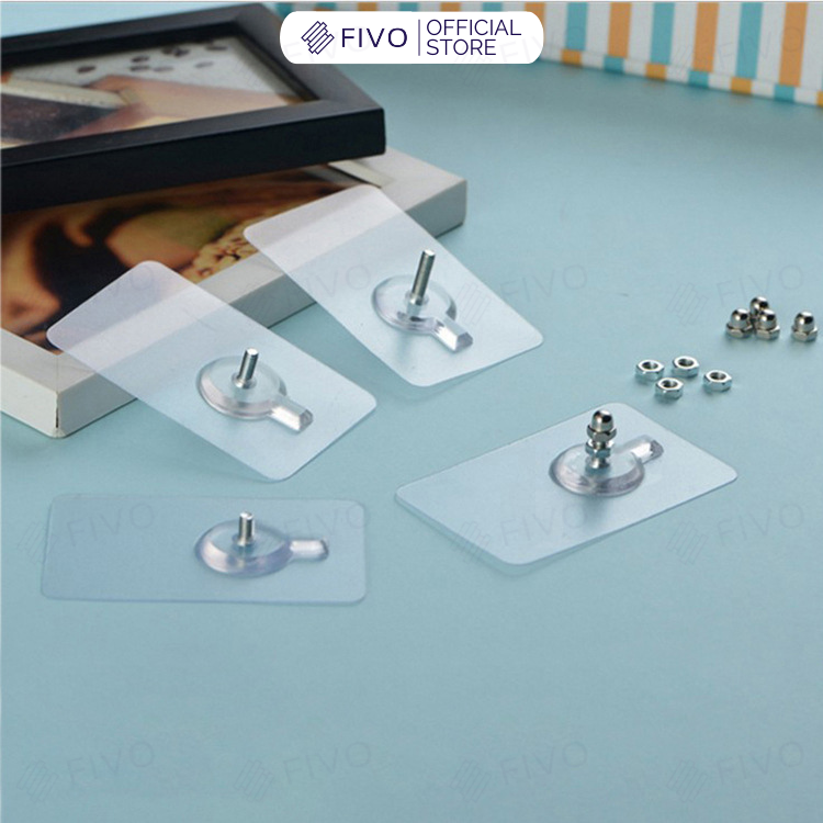 Mô tả Miếng Dán Tường Chữ Nhật Móc Đinh Không Cần Khoan Đục, Siêu Chắc, Chịu Lực Lên Đến 10kg, Chống nước Chống Ẩm - 3