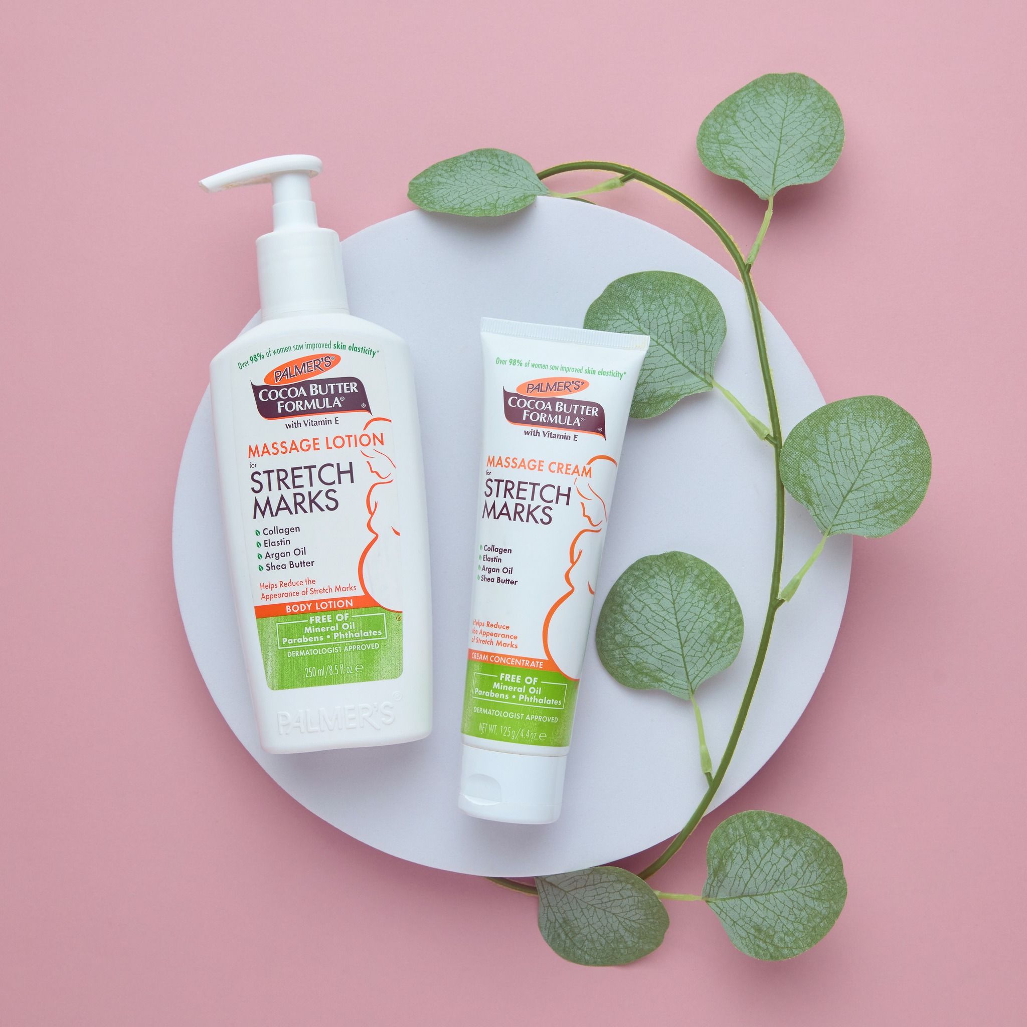 Mô tả COMBO Ngăn ngừa rạn cho mẹ bầu ĐẦU và GIỮA thai kỳ Palmer's (Kem rạn 125g và Lotion rạn 250ml) - 5