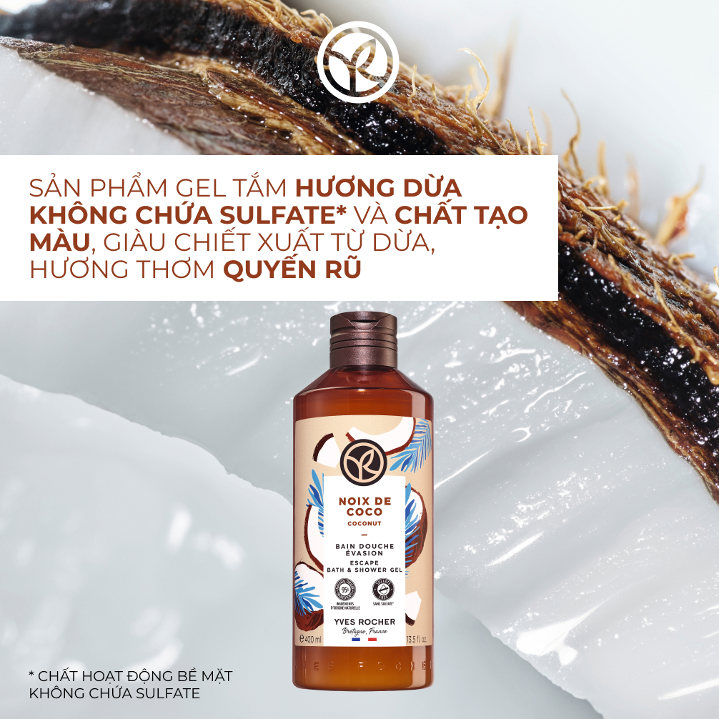 Sữa tắm Yves Rocher Hương Dừa