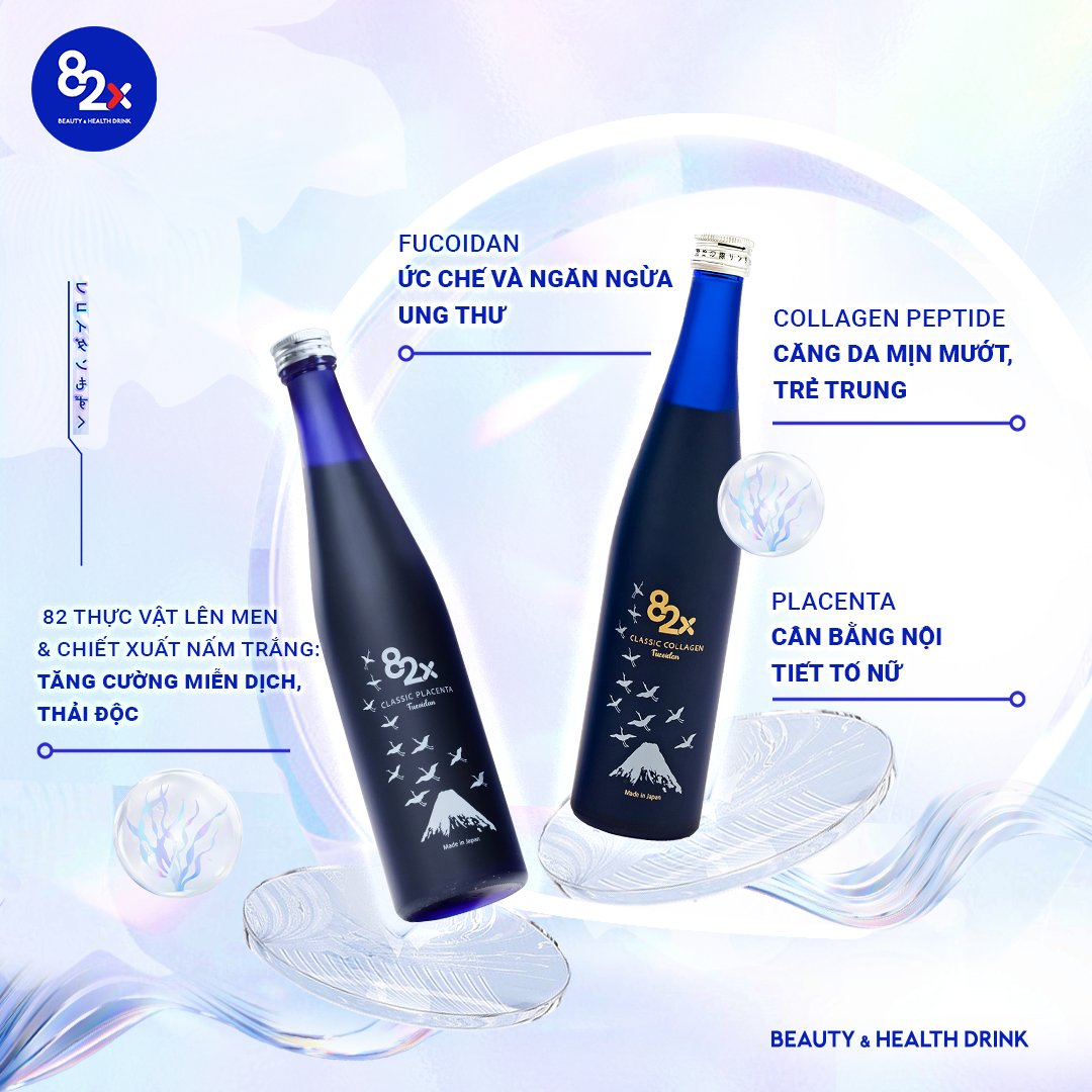 Mô tả Nước Uống Collagen 82X FUCOIDAN Cao Cấp Chai 500ml - Tăng Độ Đàn Hồi Cho Da Căng Mịn, Gọn Dáng [DATE T7/2025] - 7