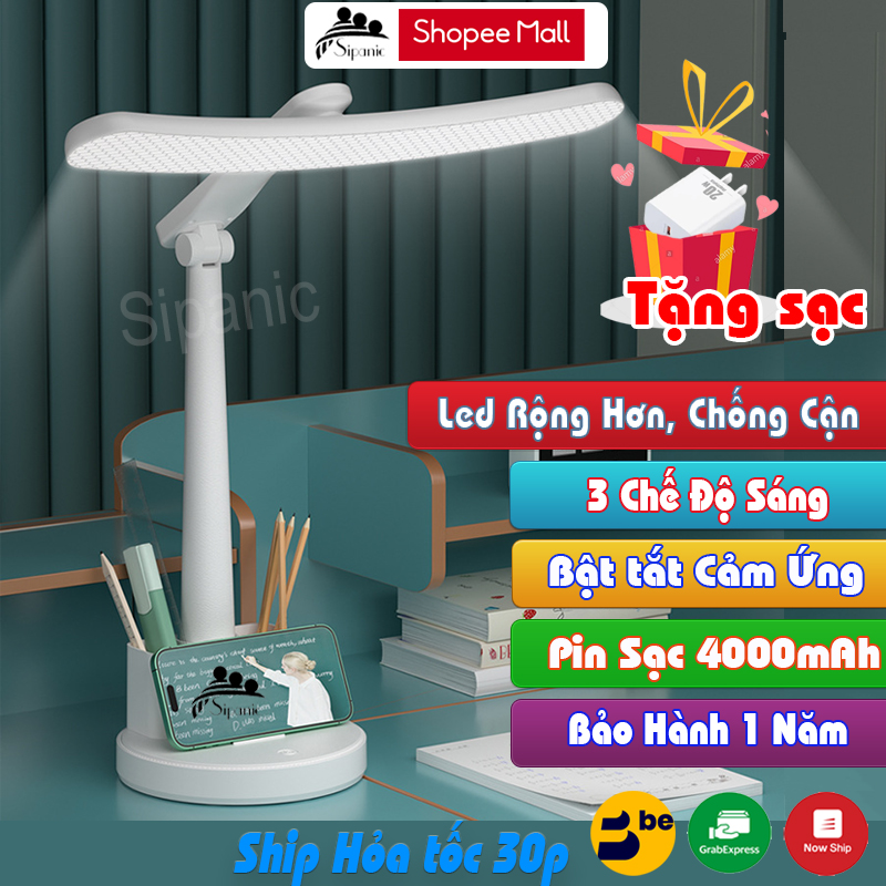 Mô tả Đèn học chống cận, Sipanic để bàn tích điện cảm ứng 3 chế độ ánh sáng bảo vệ mắt - 3