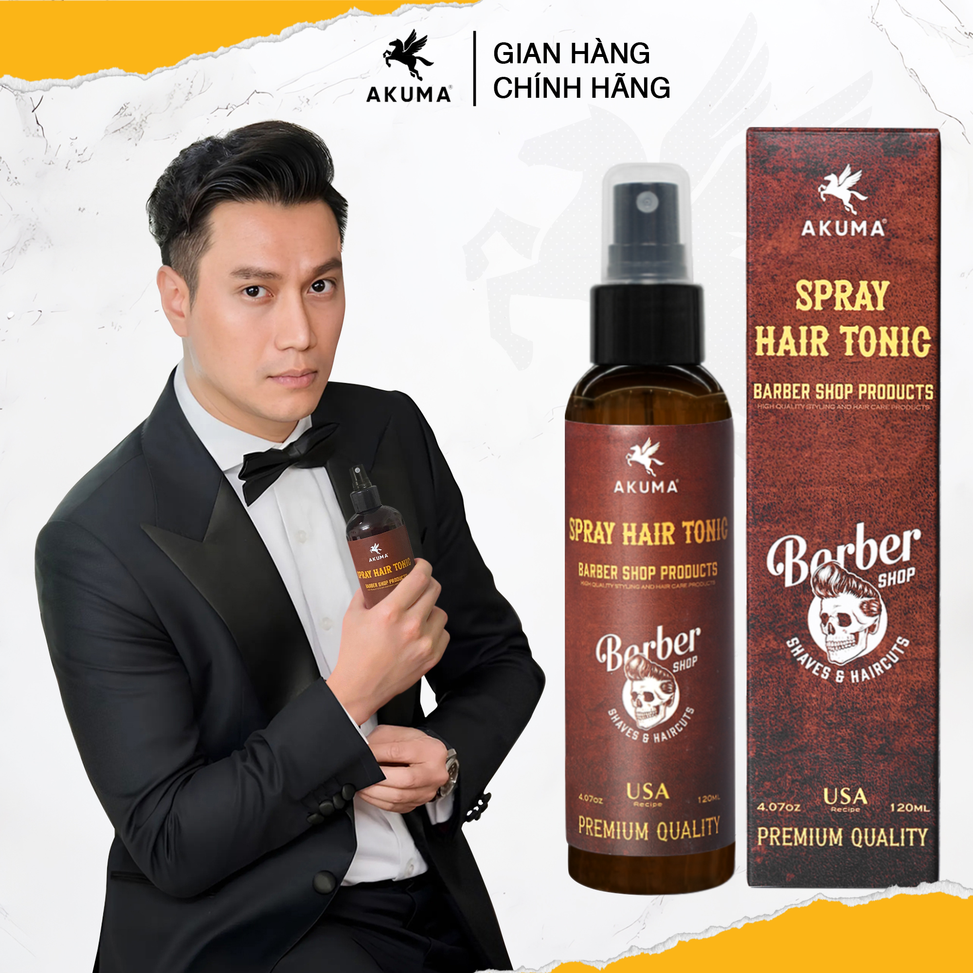 Mô tả Xịt Tạo Phồng Tóc AKUMA SPRAY HAIR TONIC Tạo Độ Phồng Tự Nhiên, Không Gây Bết Tóc Và Nặng Tóc - 2