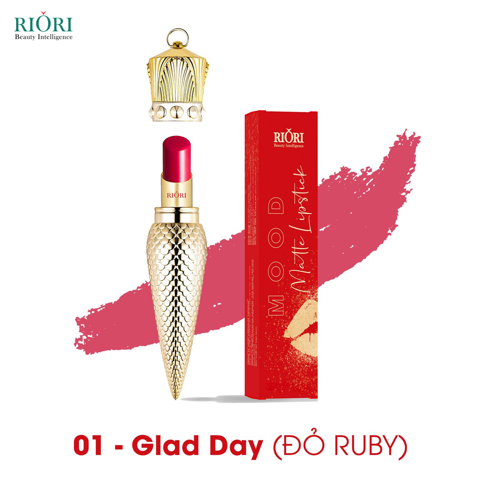Mô tả Son Sáp Dưỡng Mềm Mịn RIORI HANA - MOOD MATTE LIPSTICK 4.5g - 4